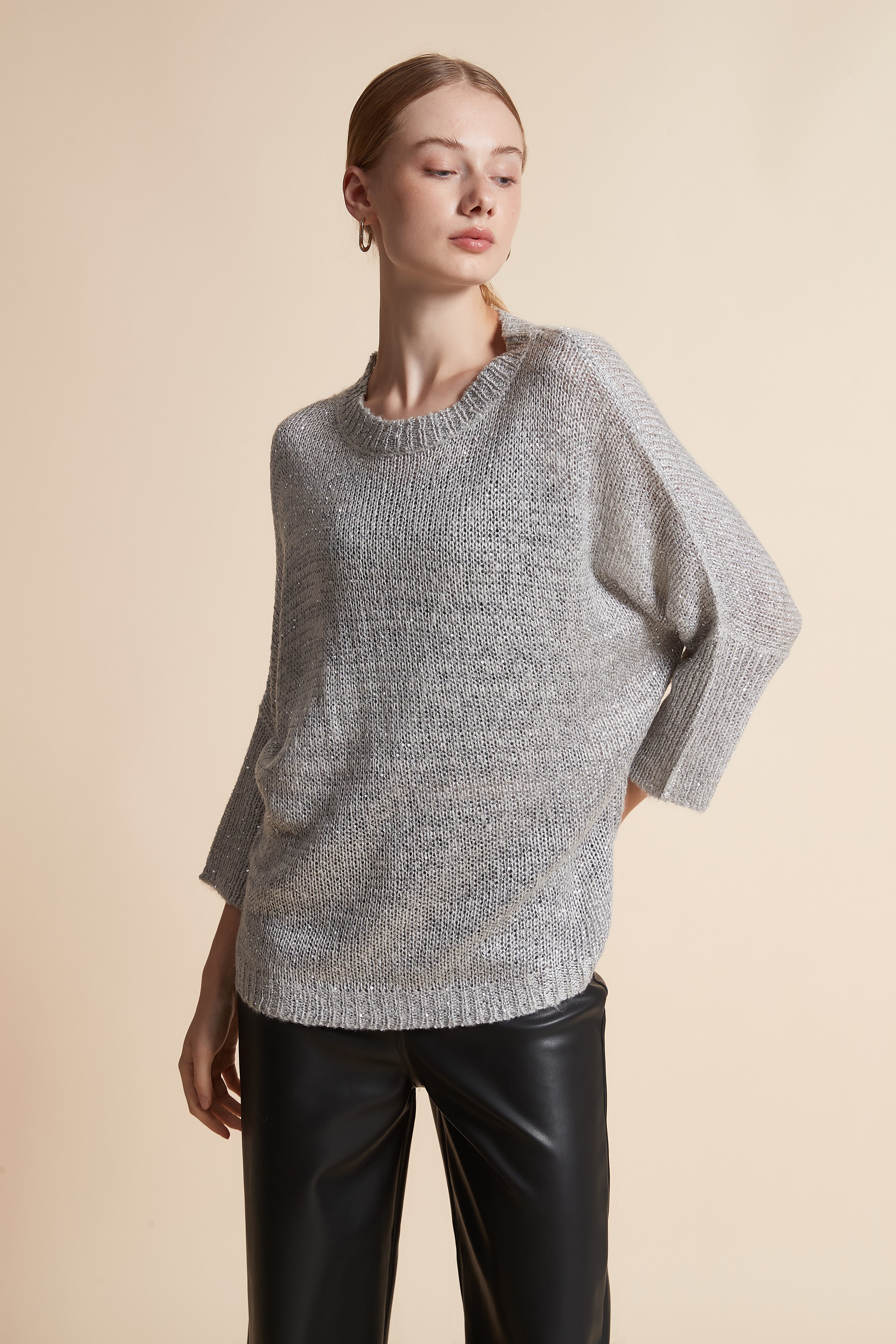 Long-Sleeve Jacket with Shiny Accents