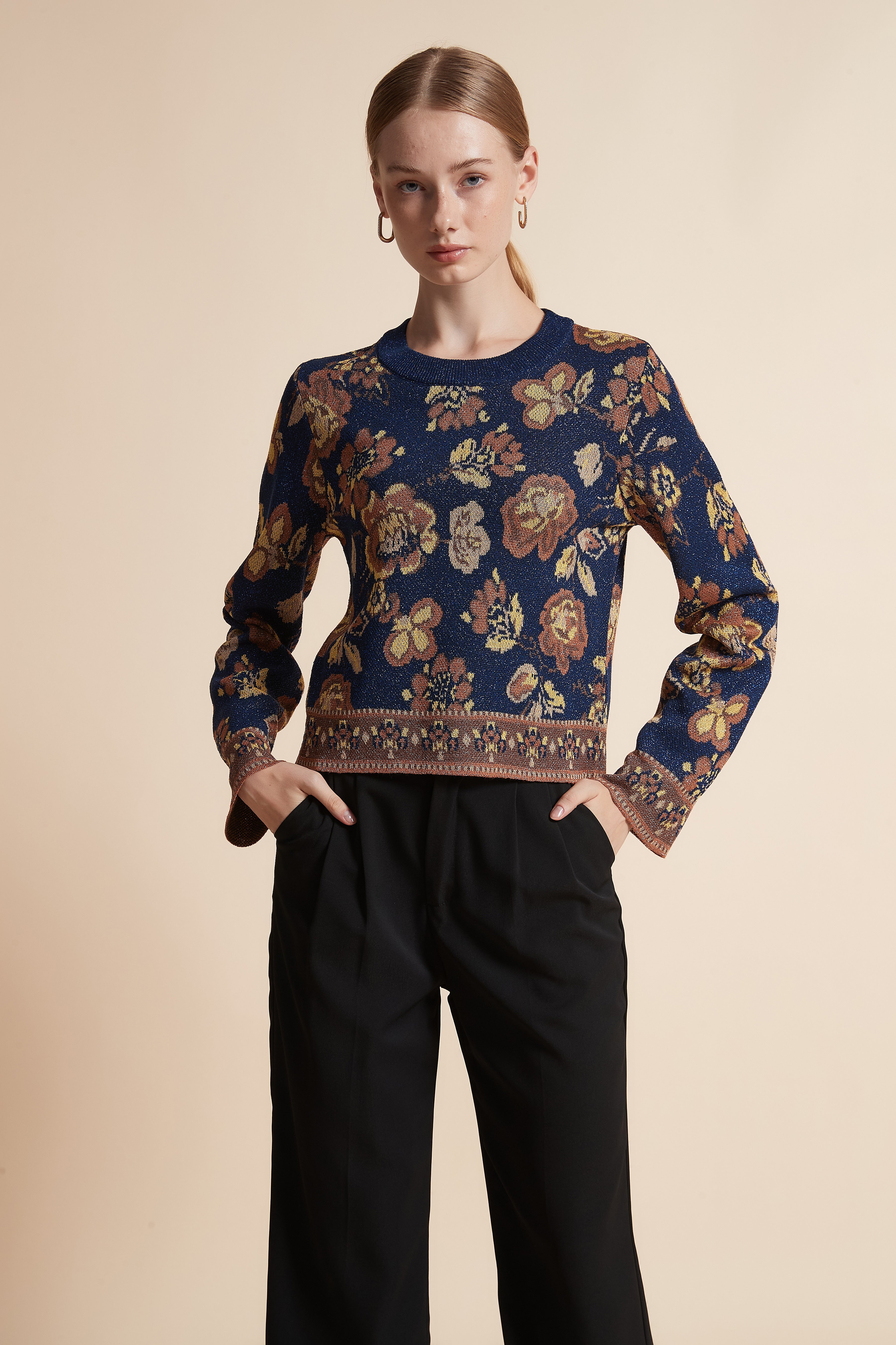 Printed Long-Sleeve Jacket