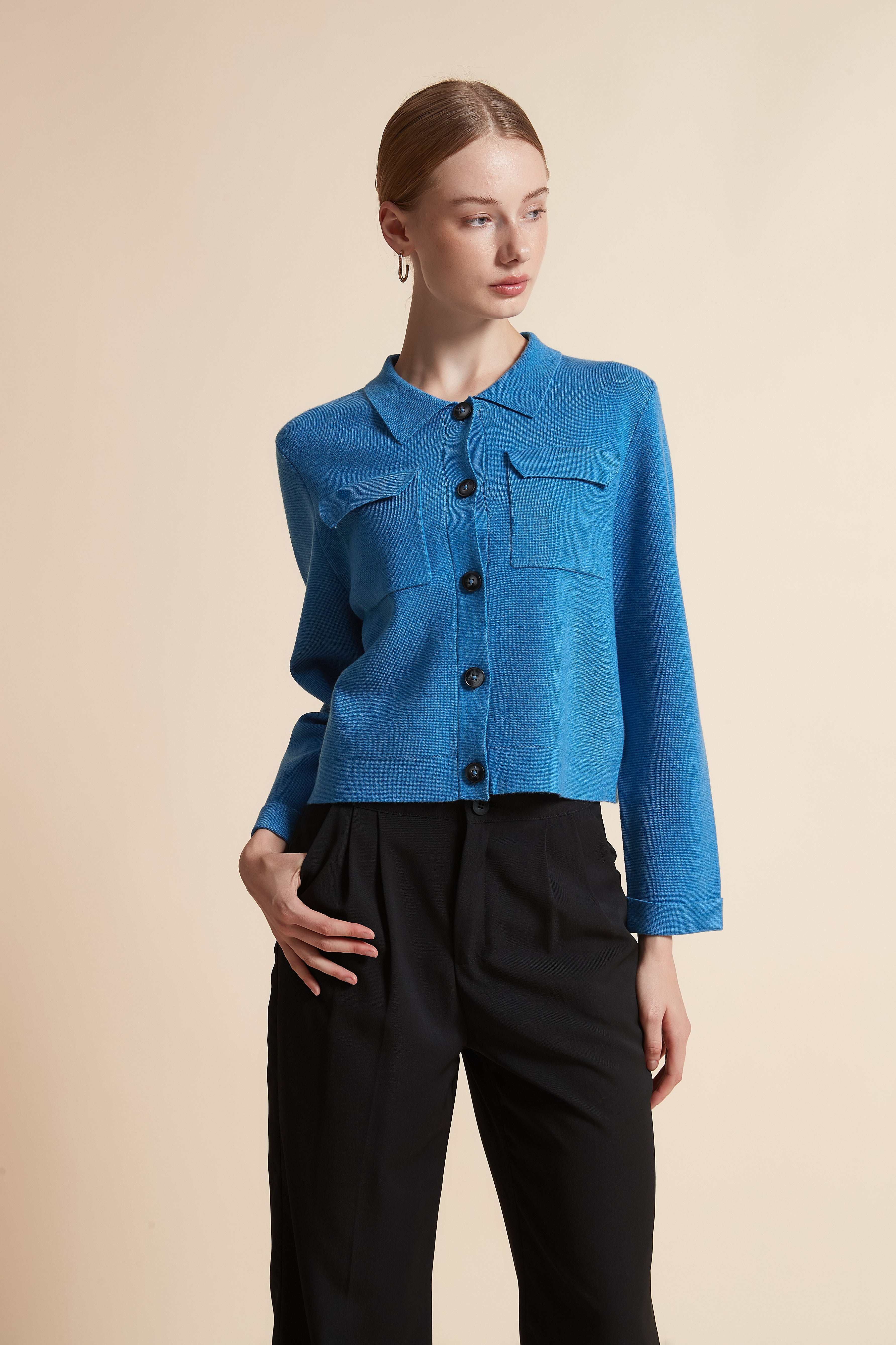 Short Jacket with Pockets