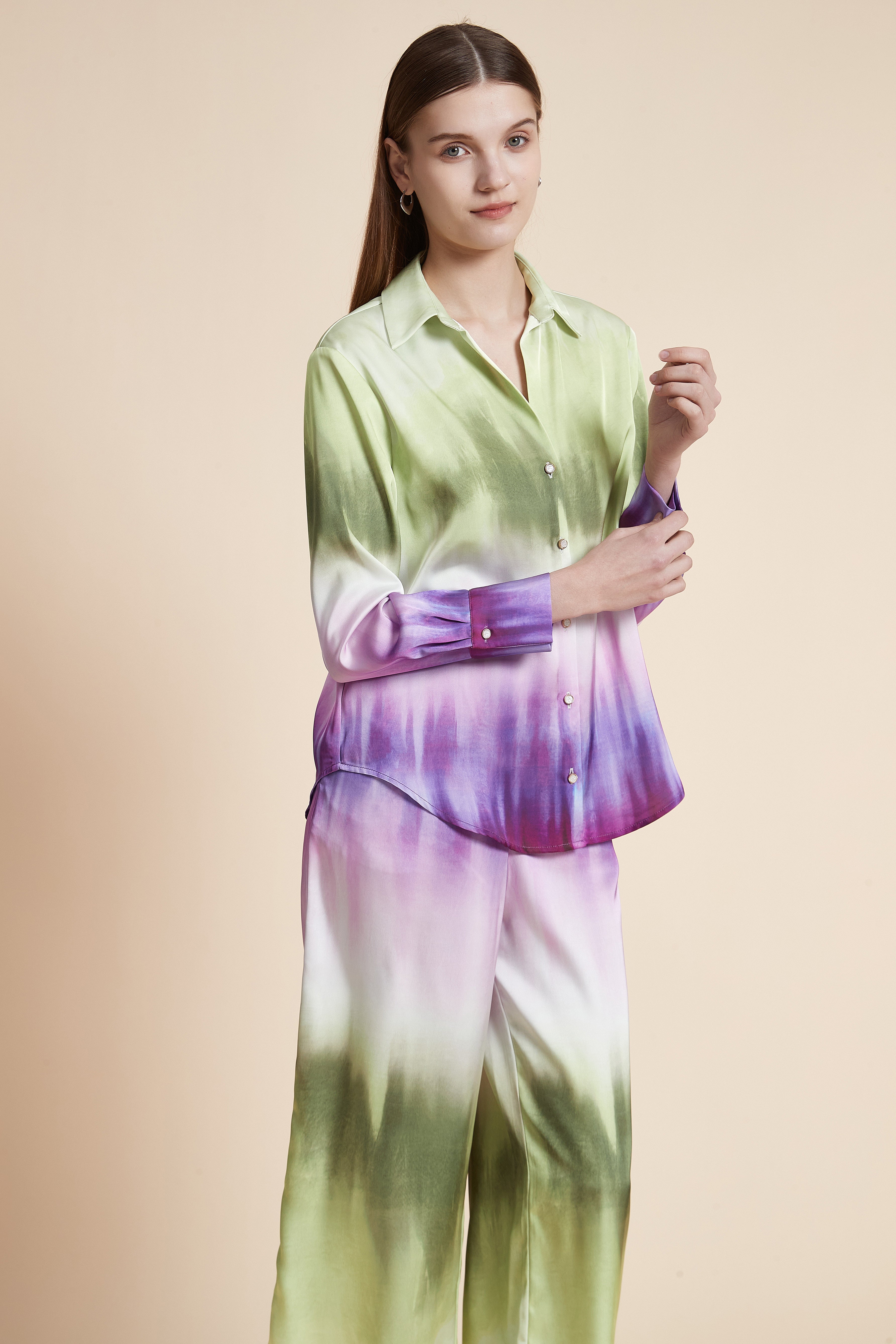 Long Sleeve Tie-Dye Shirt