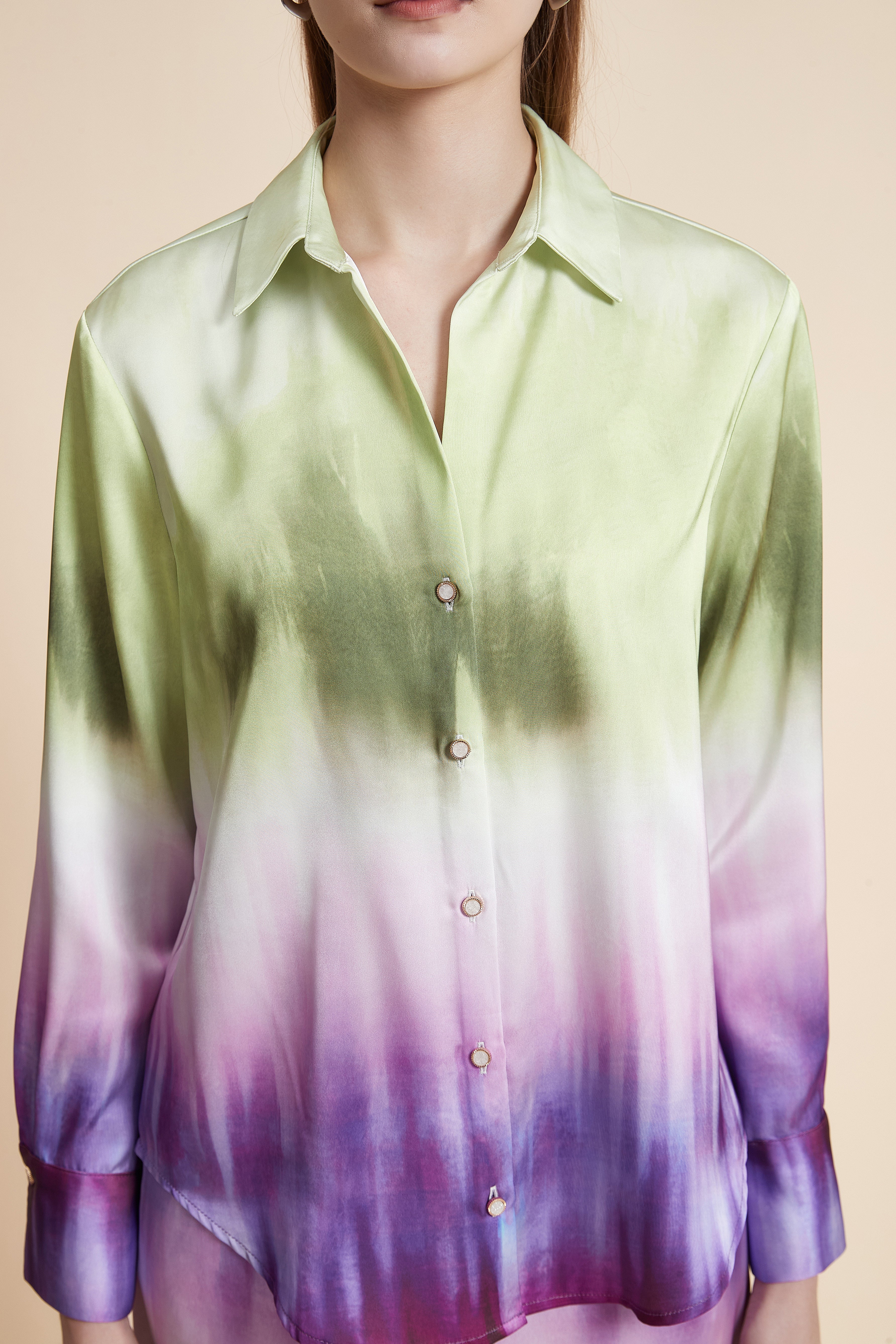 Long Sleeve Tie-Dye Shirt