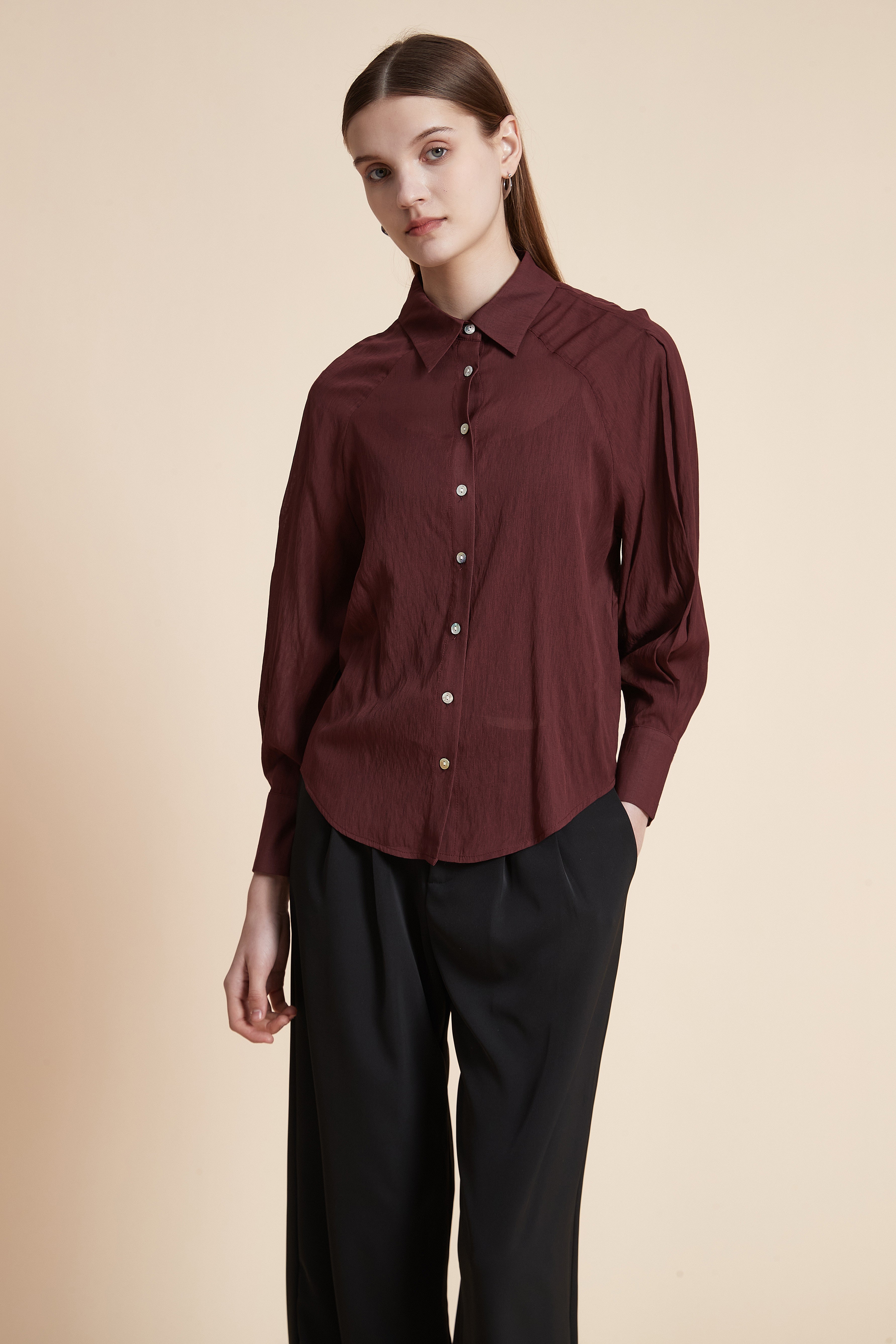 Solid Long Sleeve Shirt