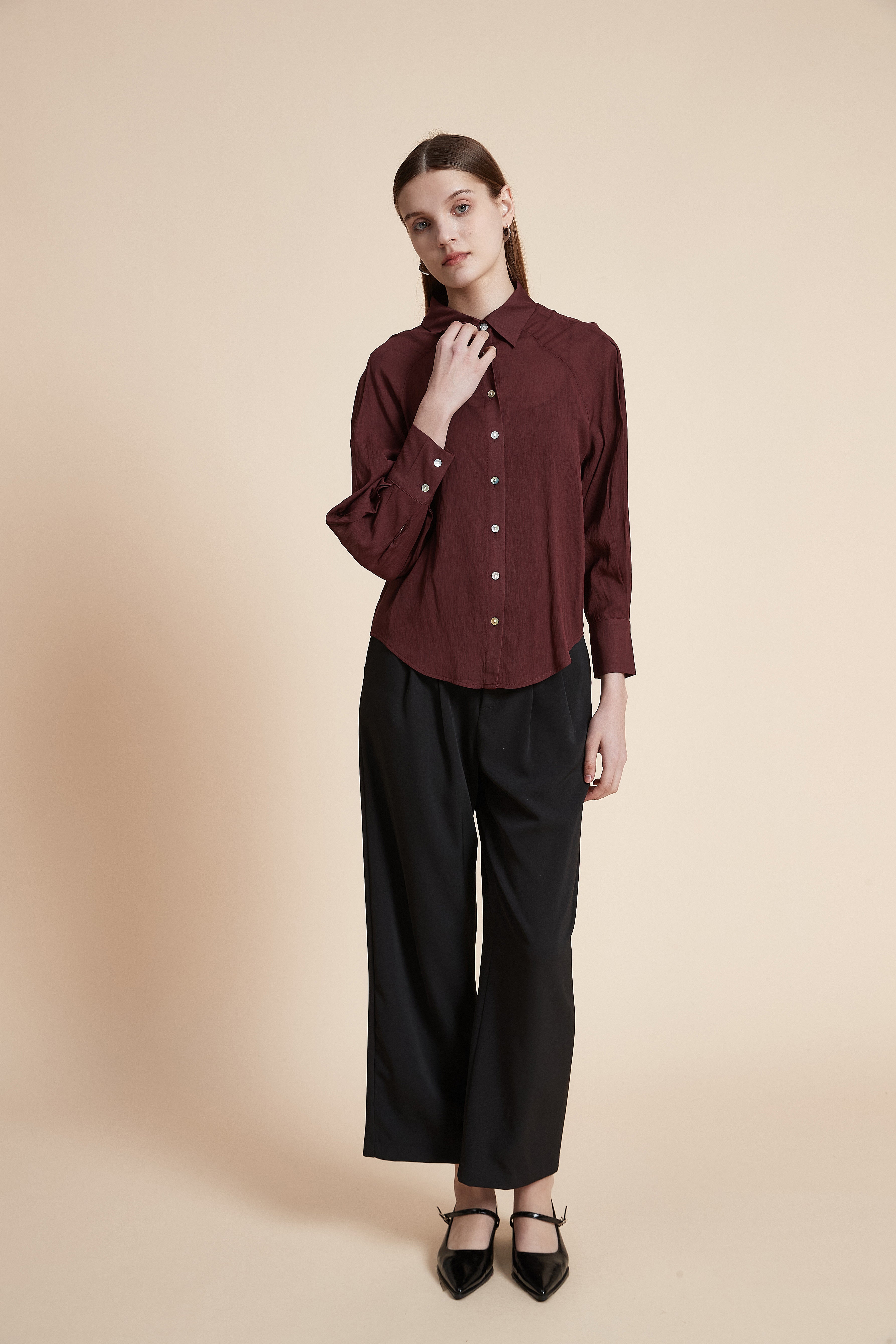 Solid Long Sleeve Shirt