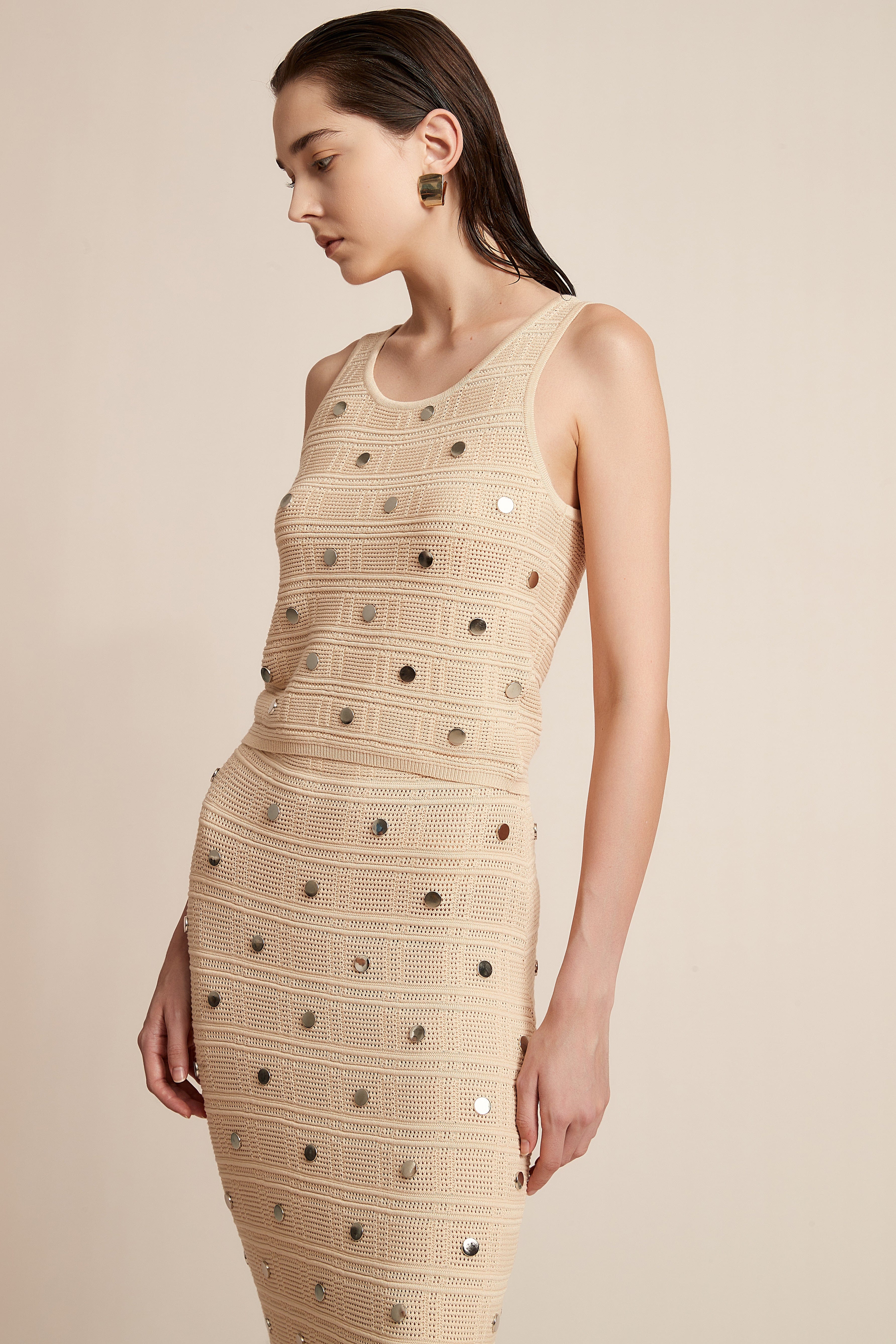 Cut-Embellished Blouse