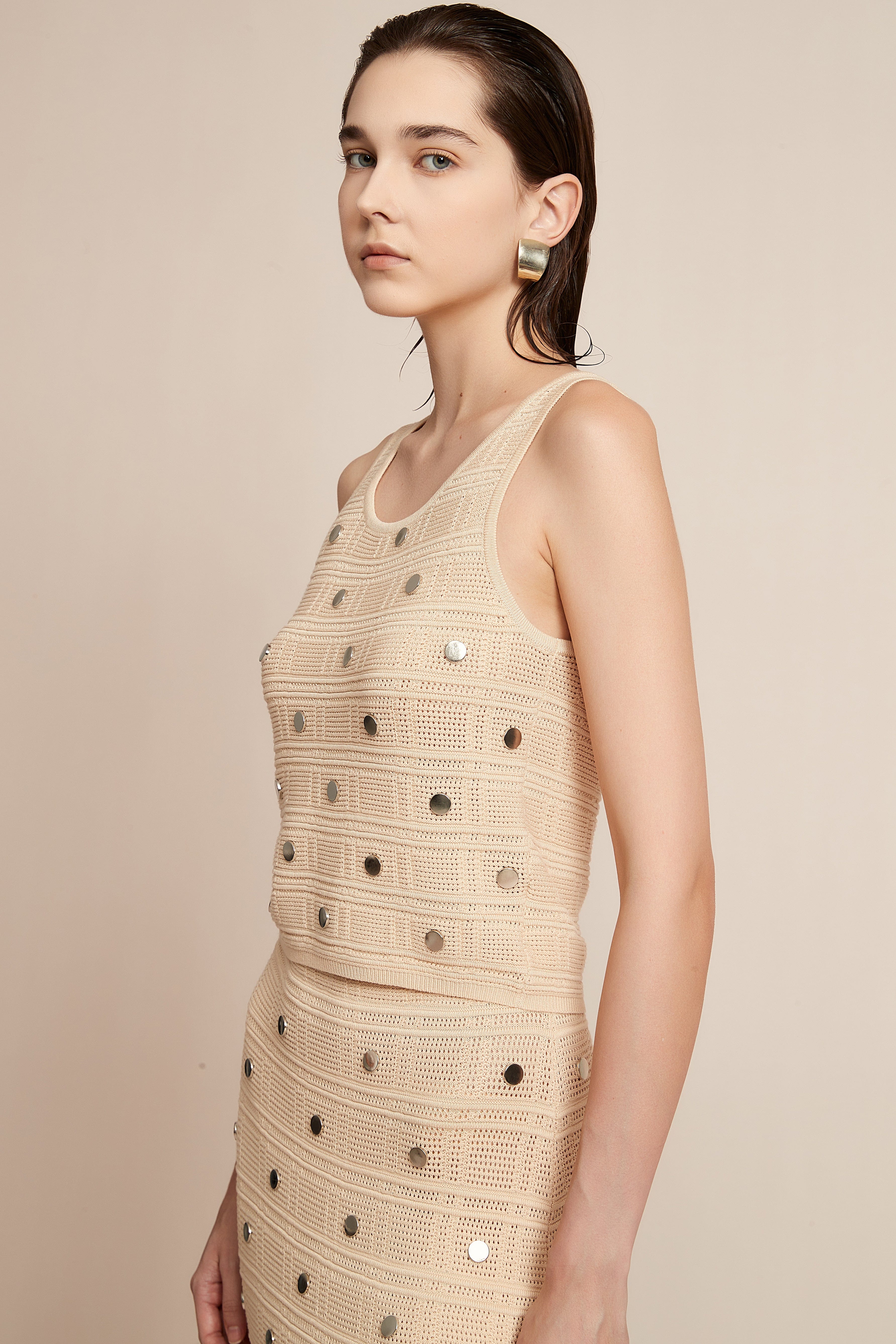 Cut-Embellished Blouse