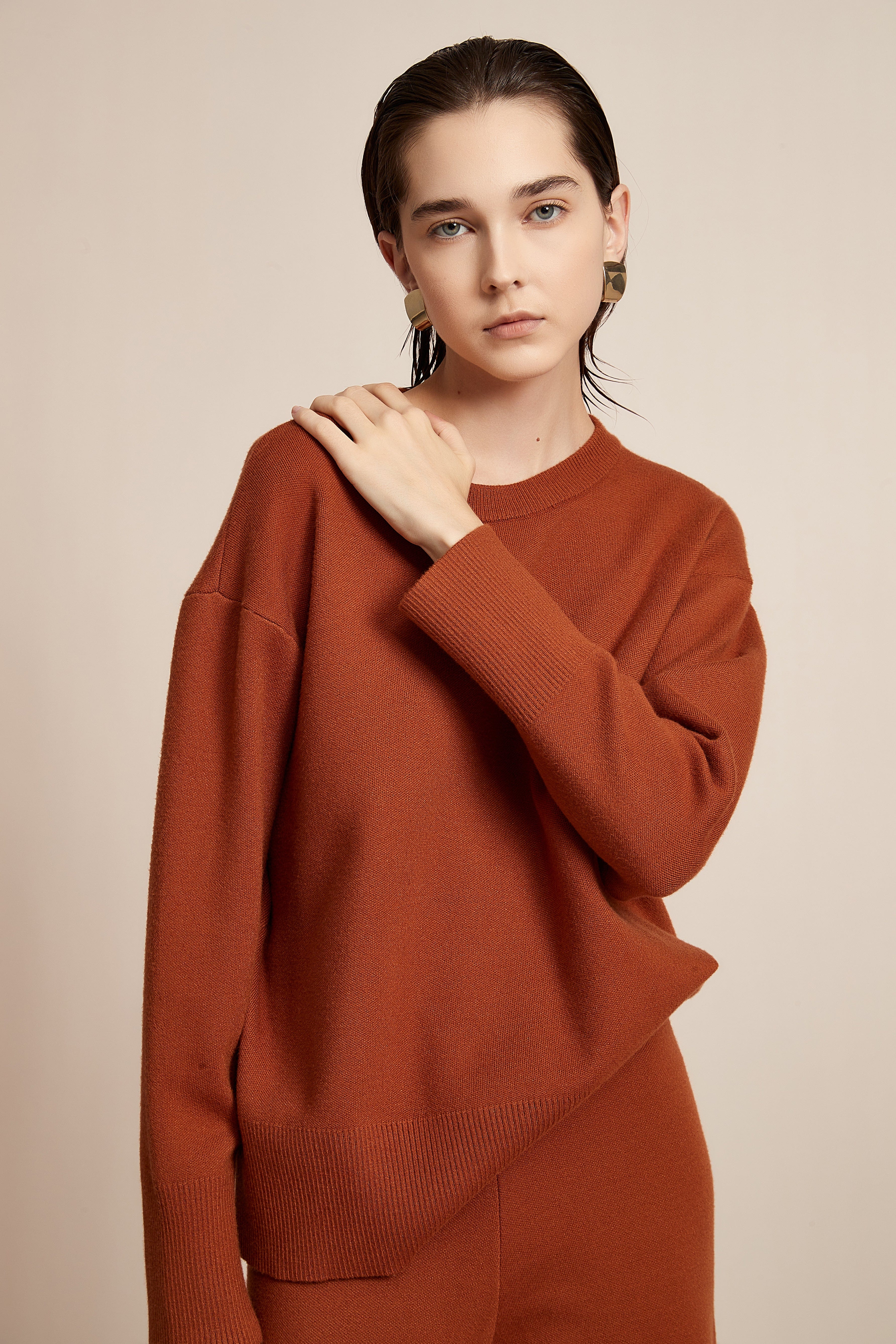 Long Sleeve Solid Winter Blouse