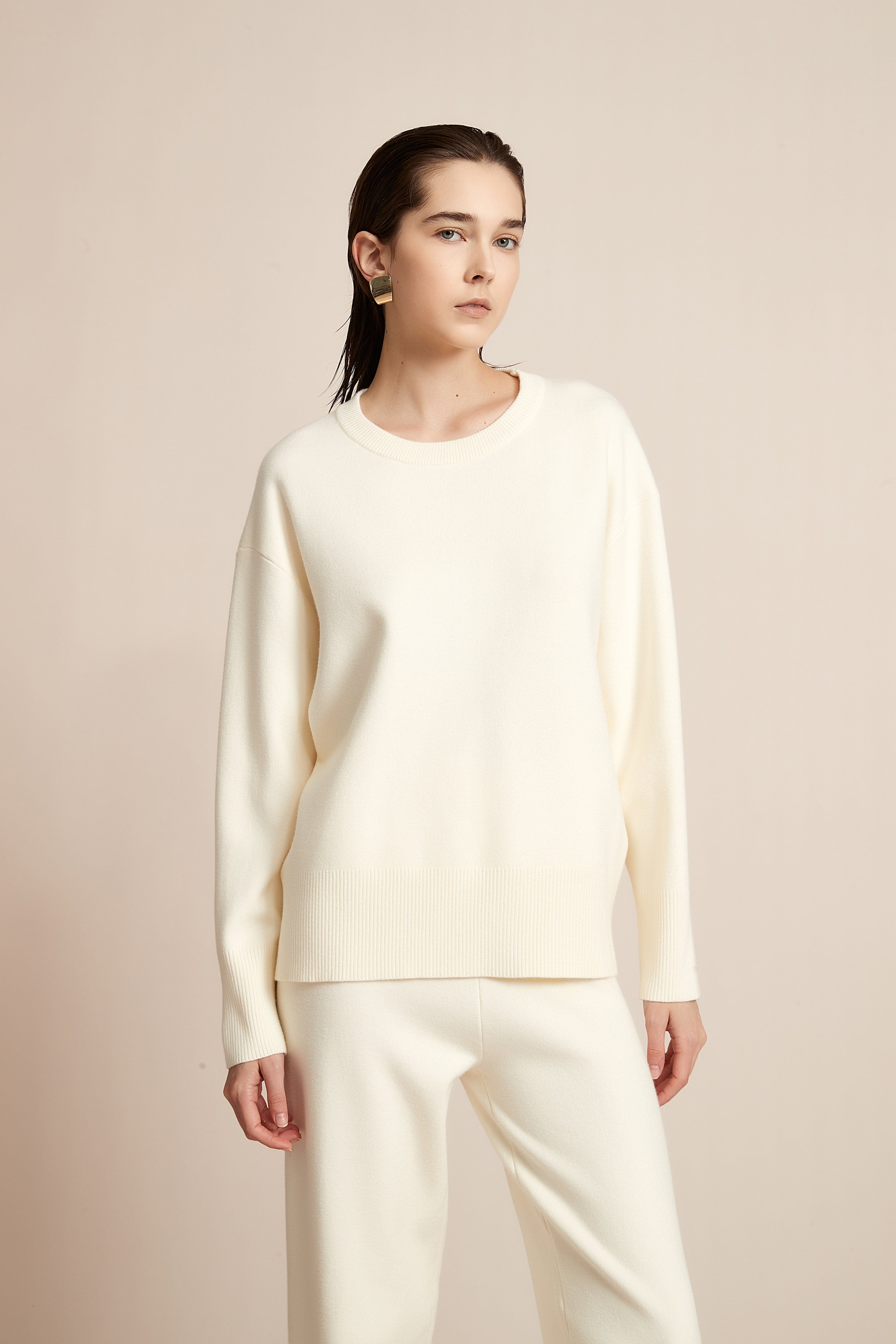 Plain Long Sleeve Blouse