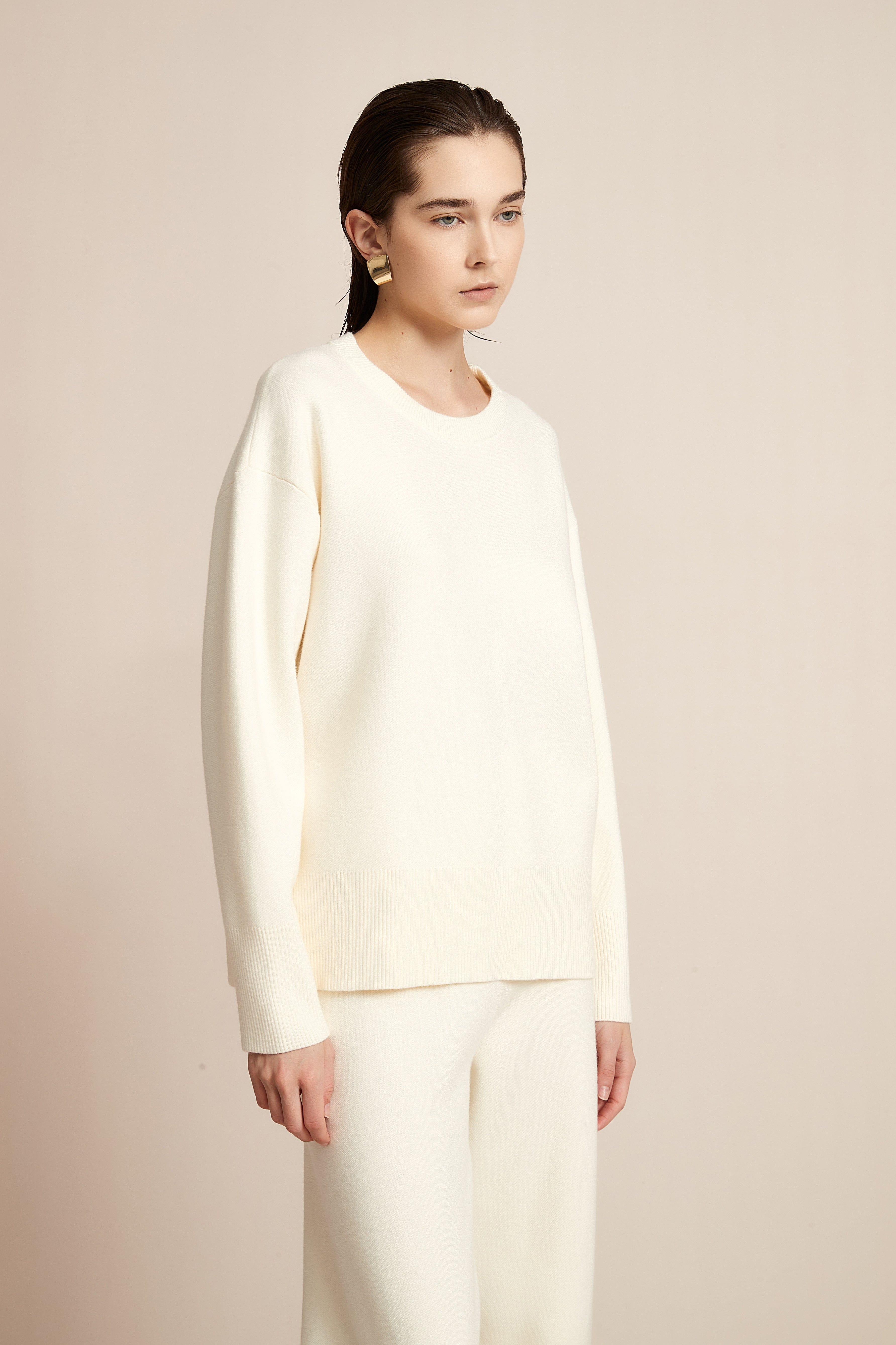Plain Long Sleeve Blouse