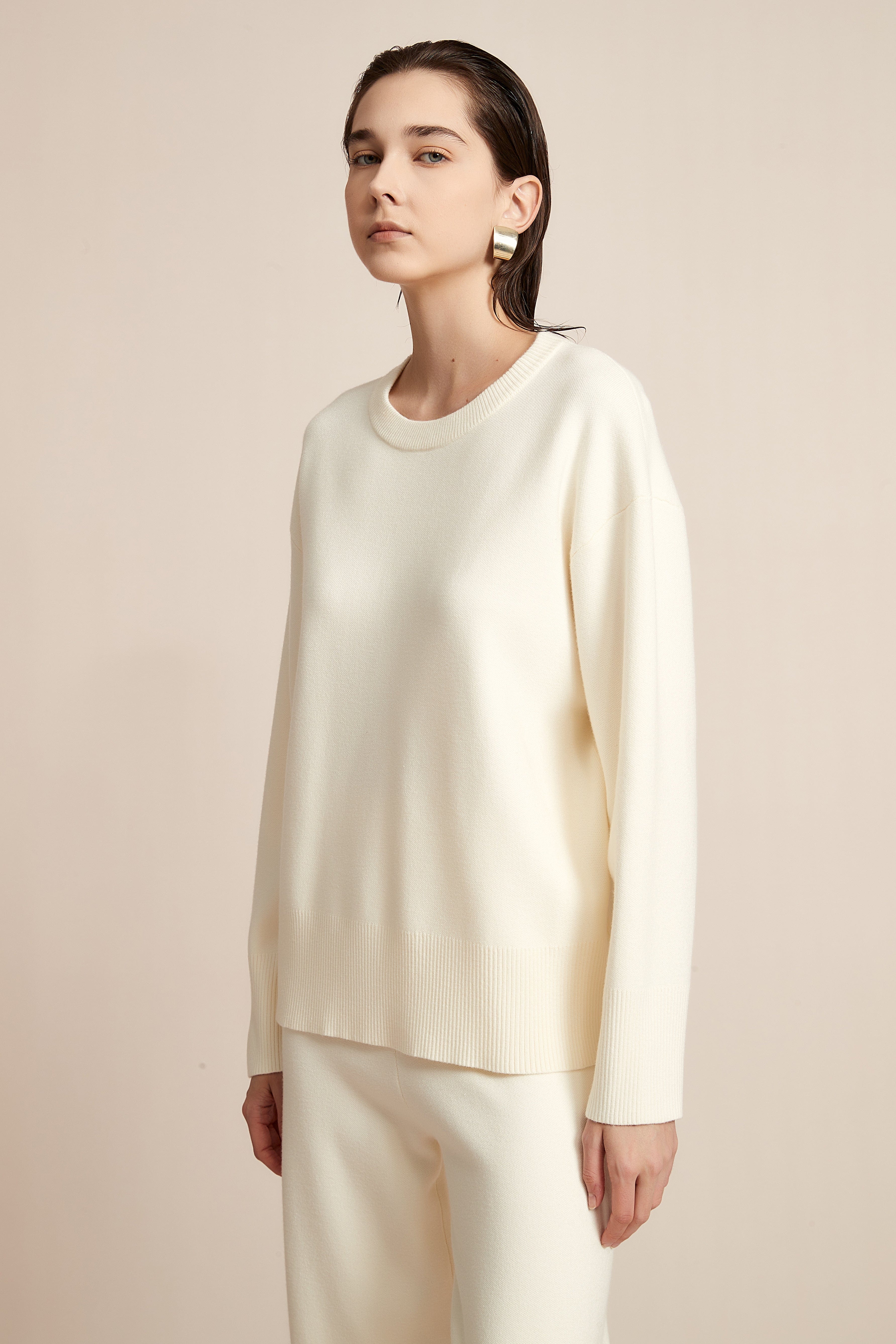 Plain Long Sleeve Blouse