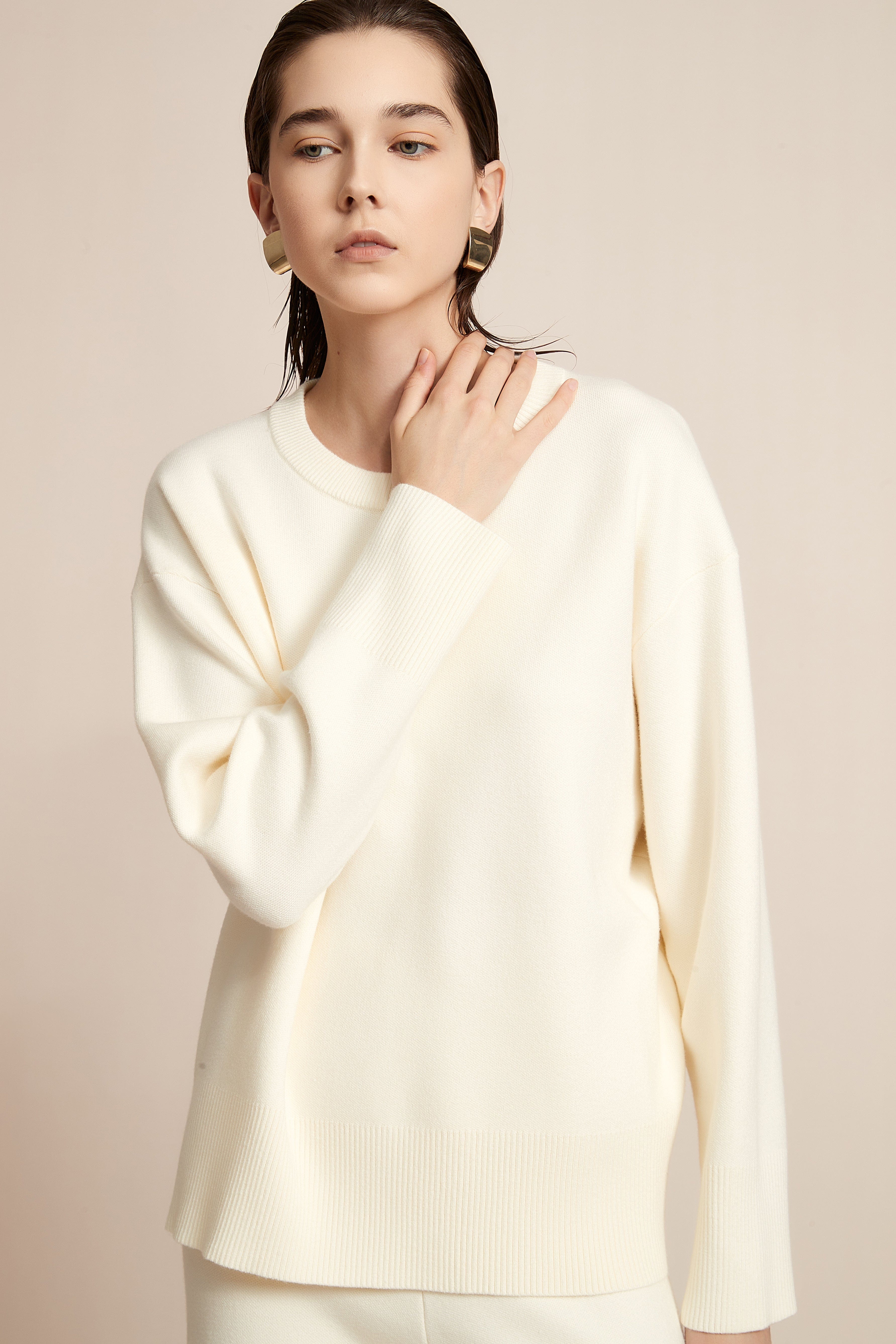 Plain Long Sleeve Blouse