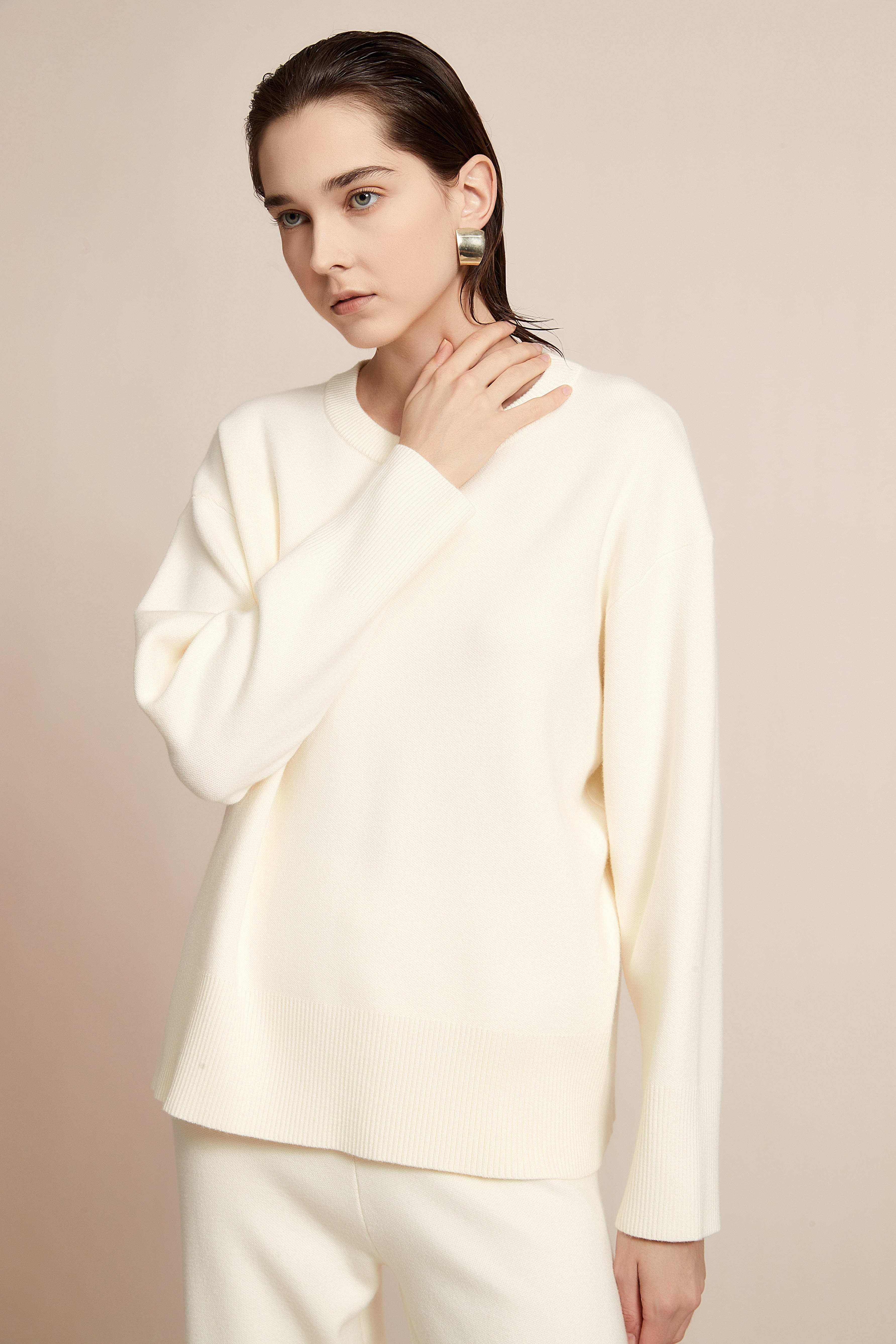 Plain Long Sleeve Blouse