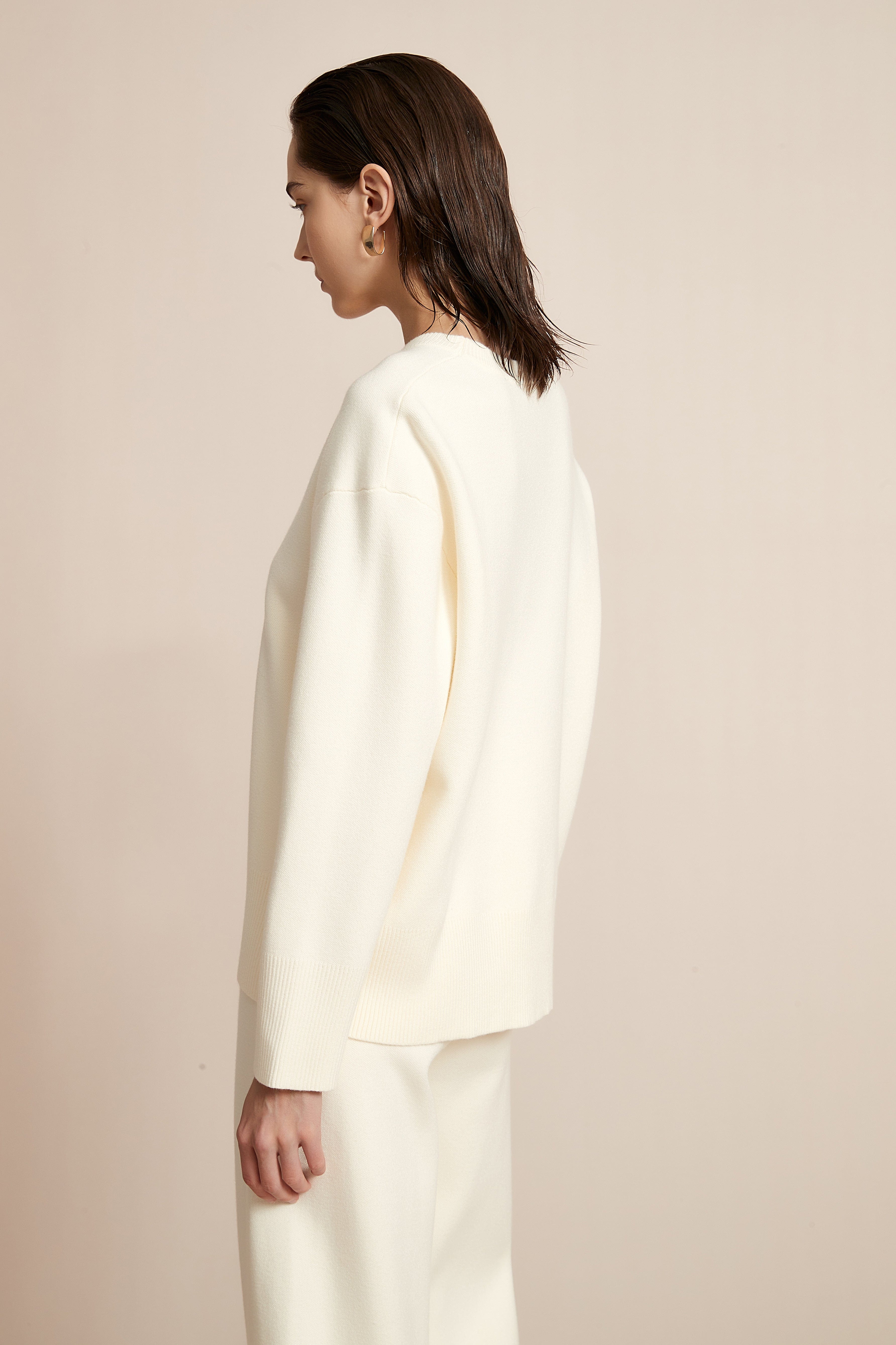 Plain Long Sleeve Blouse
