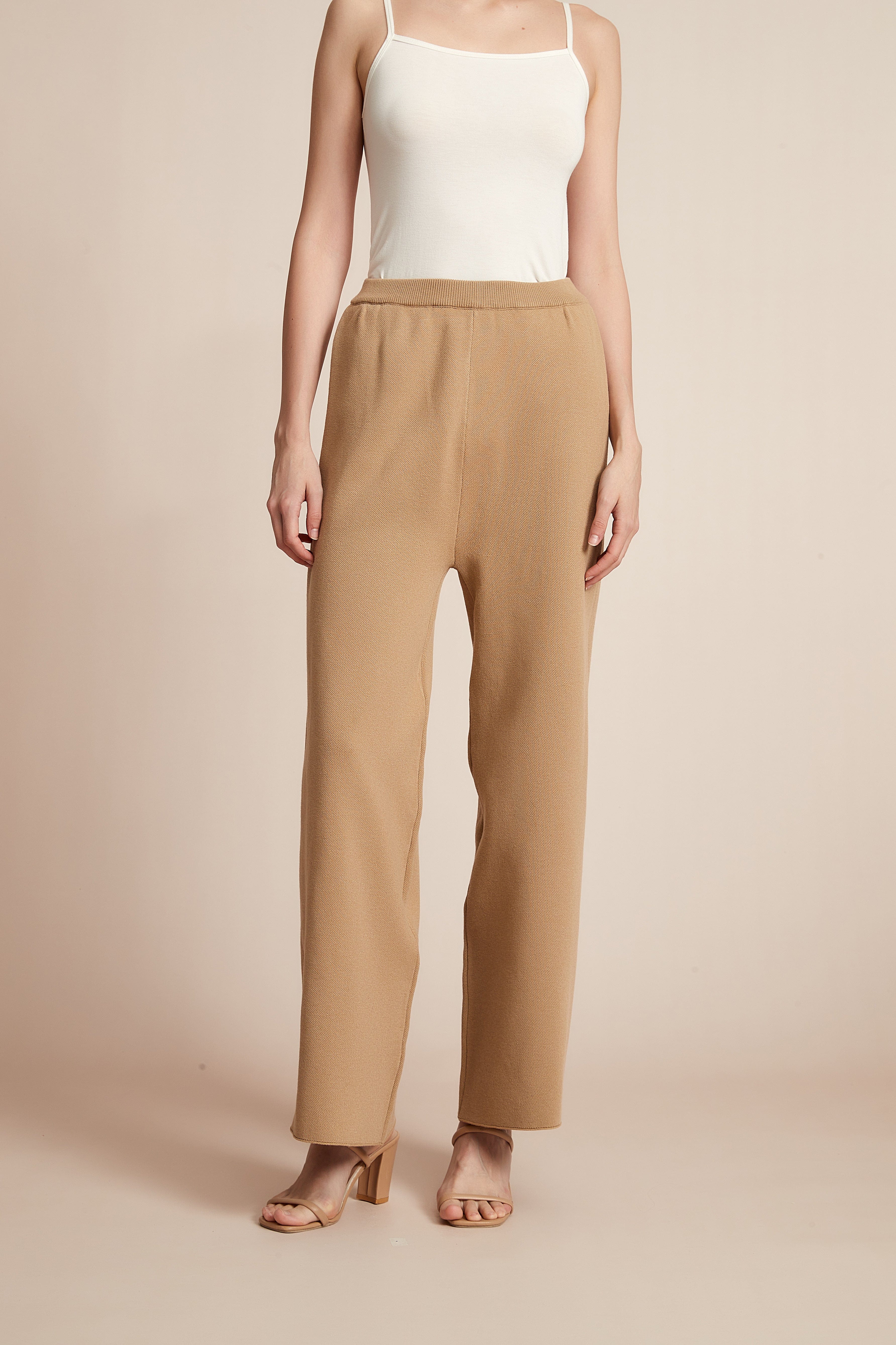 Wide Plain Pants With Long Legs And High Waist
