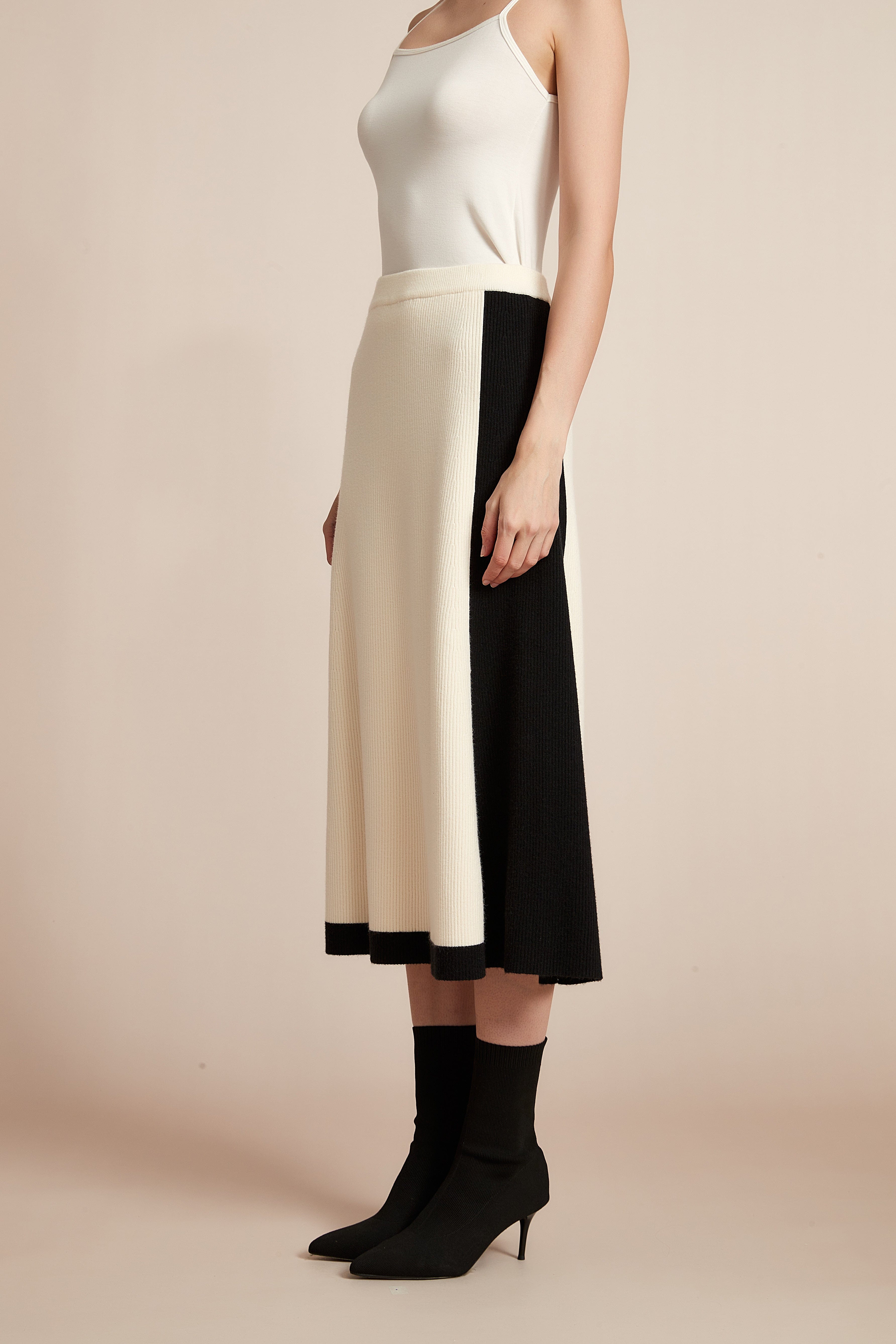 Ribbed Midi Skirt Winter