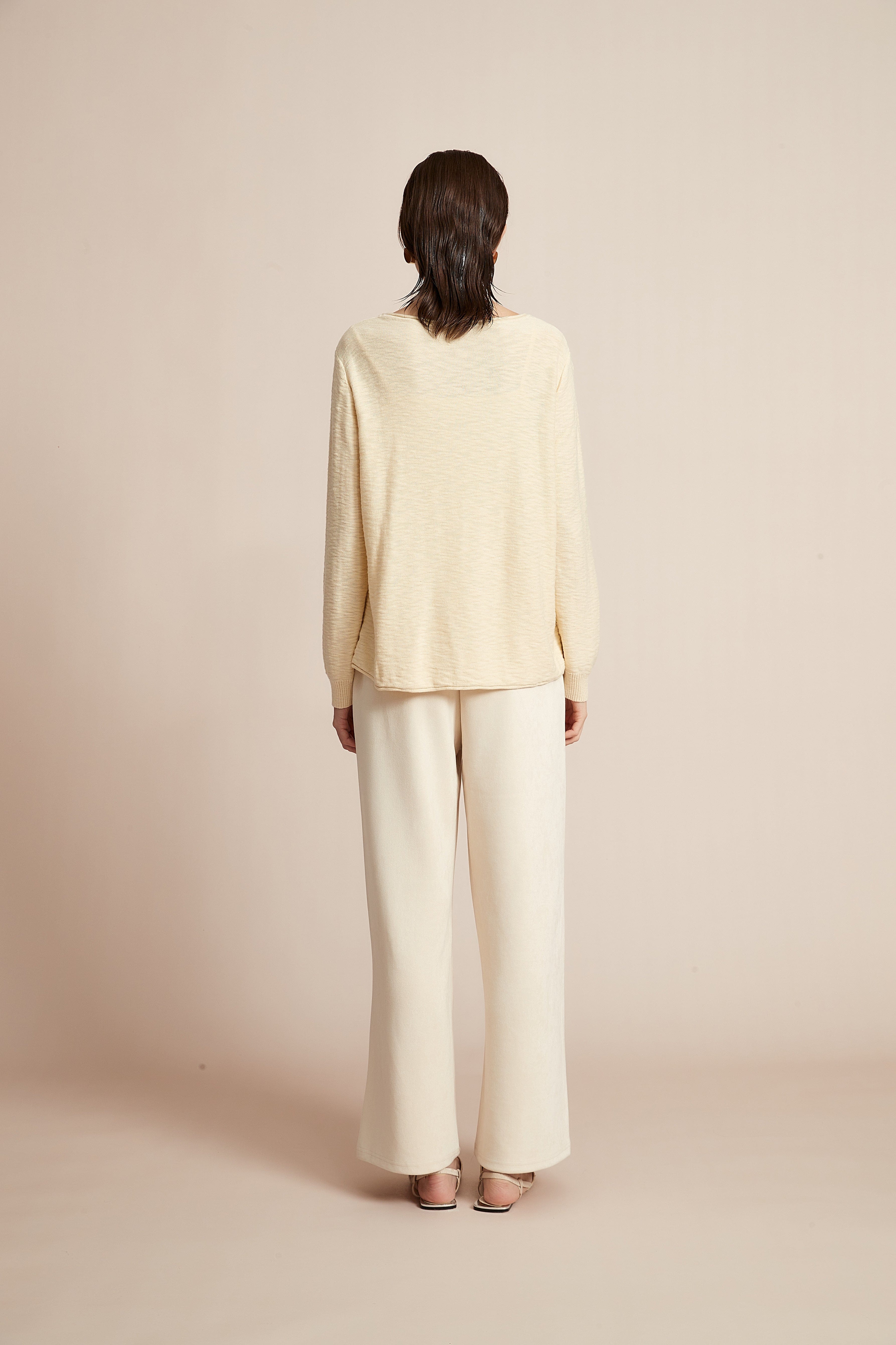 Shop Our Colorful Blouse: Solid Long Sleeve with Round Neck Style