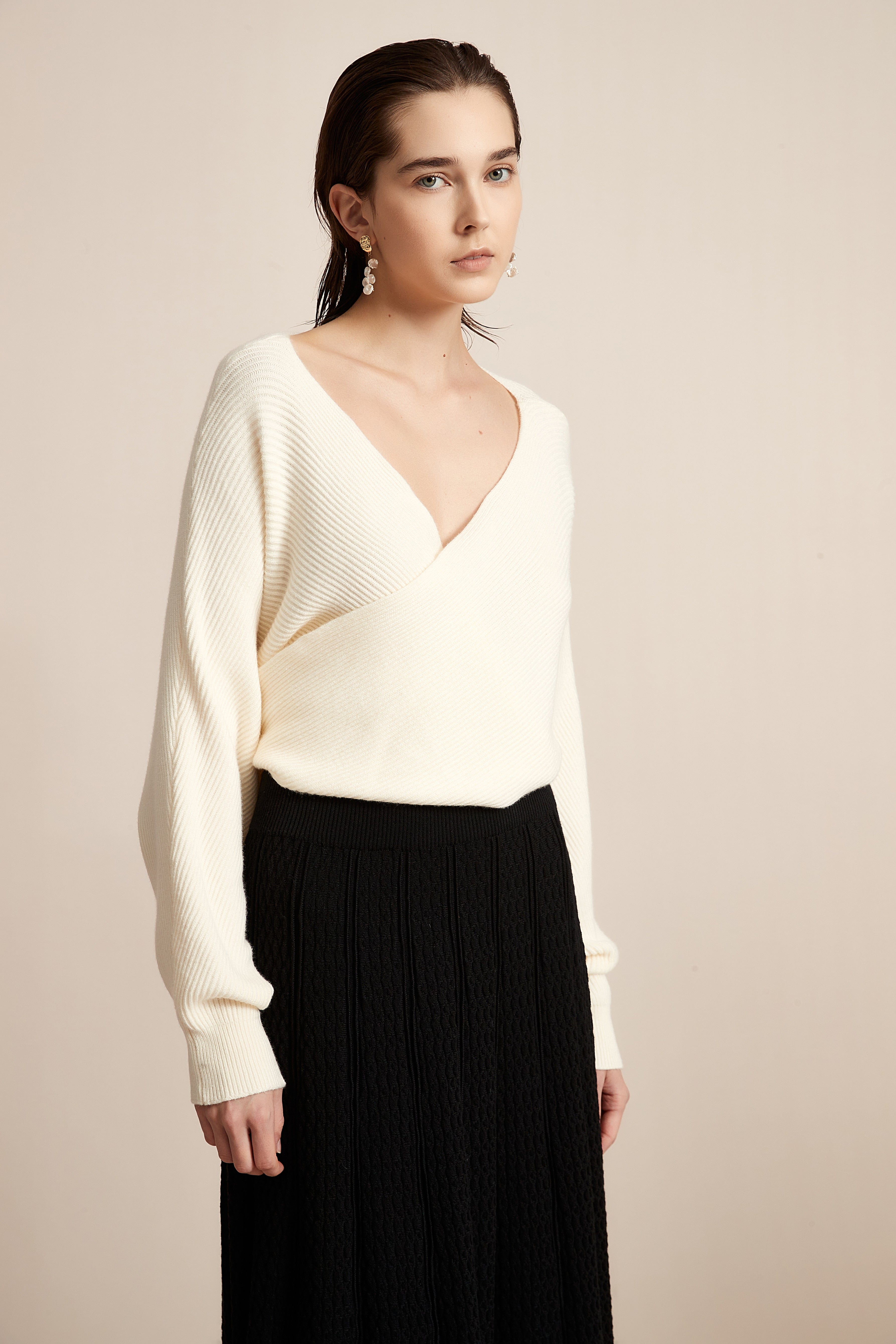 Winter Blouse With Chest Opening, Plain