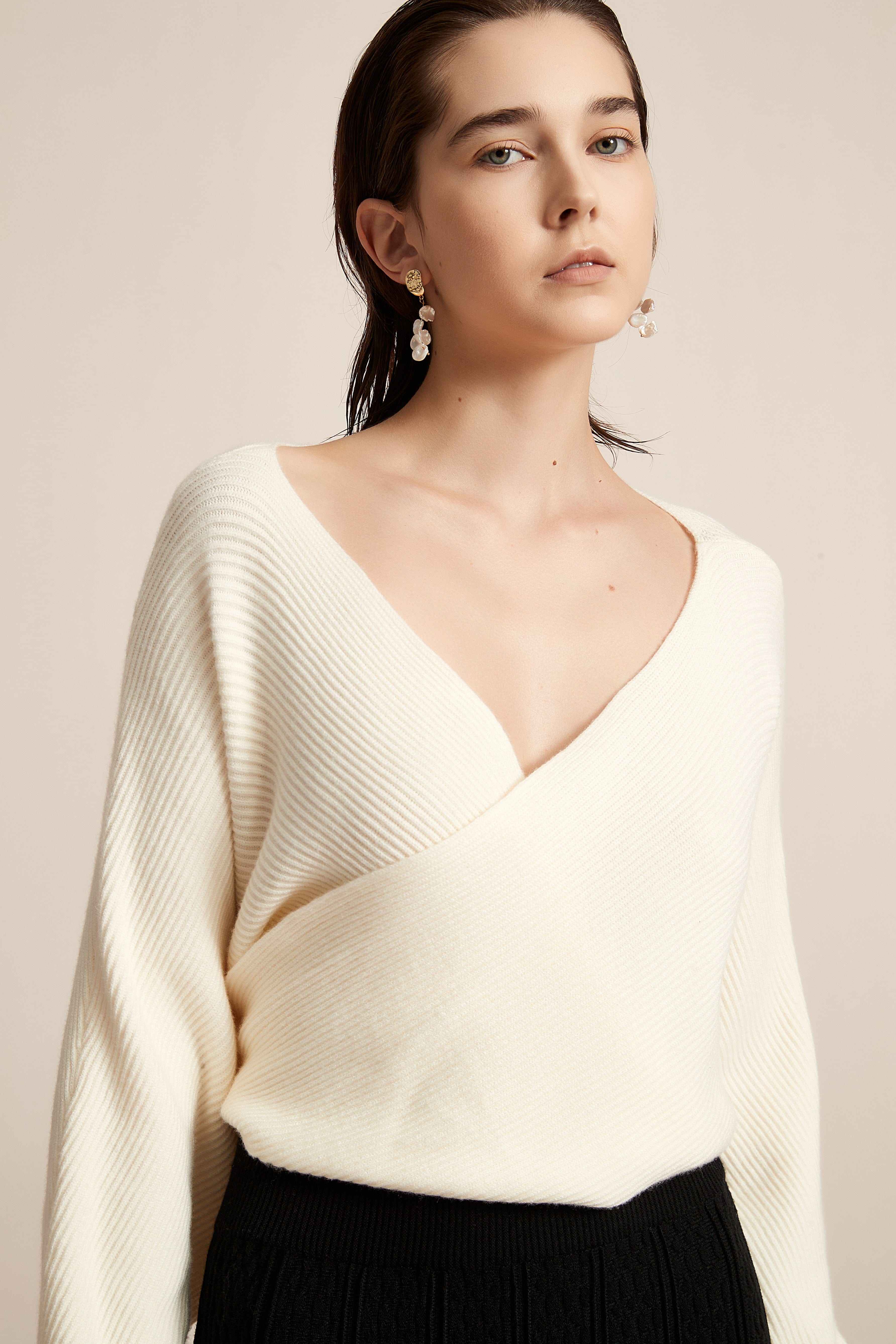 Winter Blouse With Chest Opening, Plain