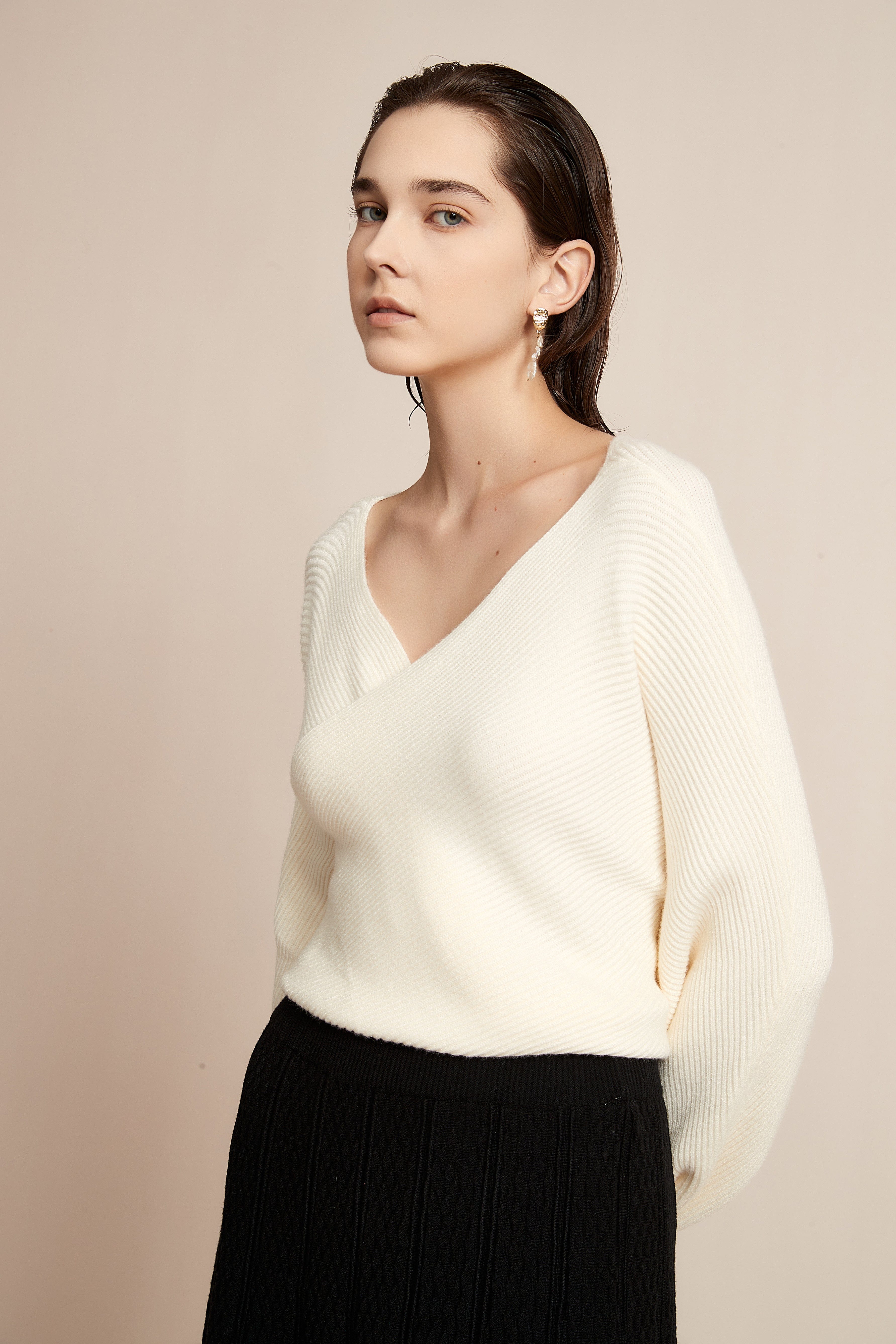 Winter Blouse With Chest Opening, Plain