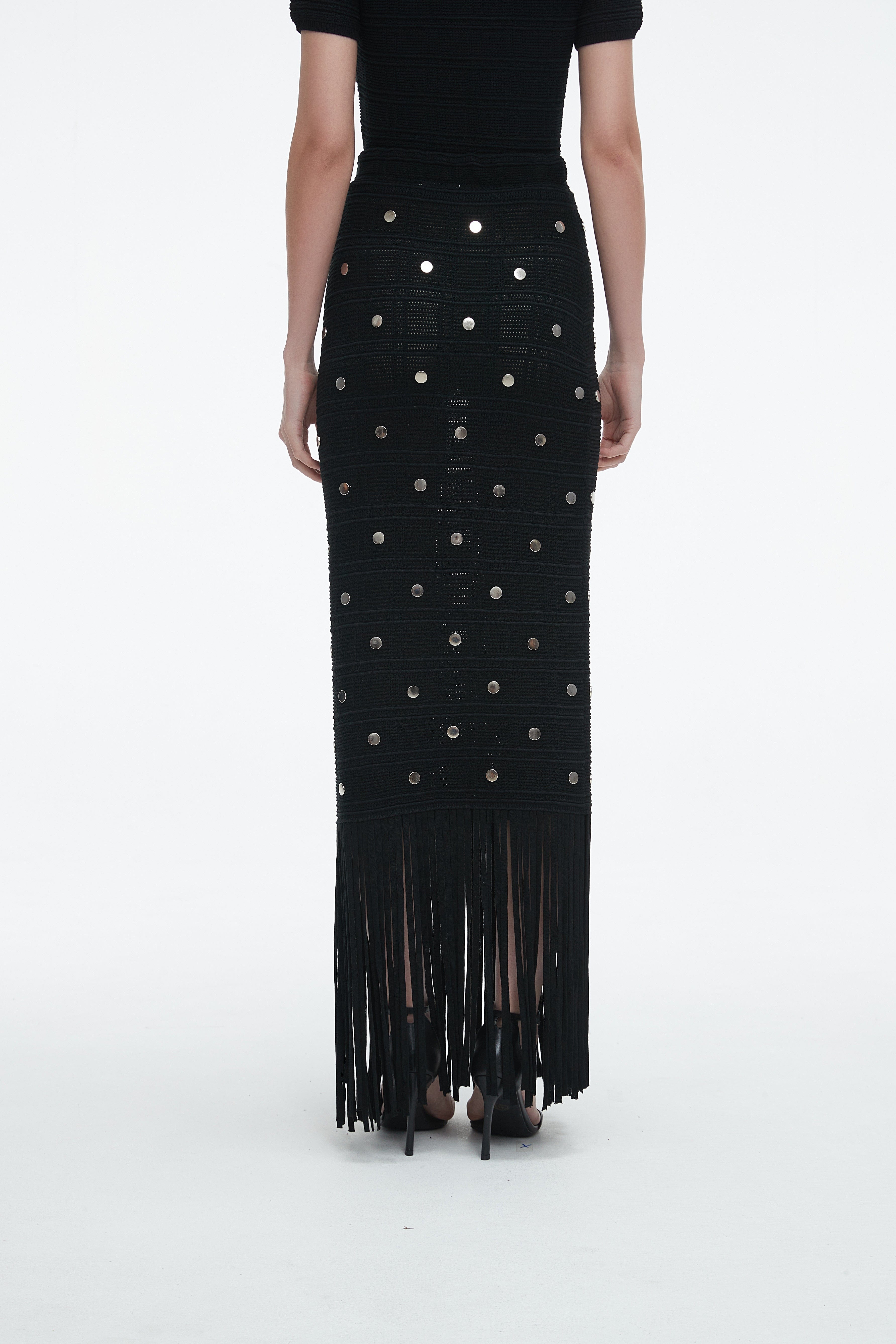 Skirt Embellished With Rhinestones