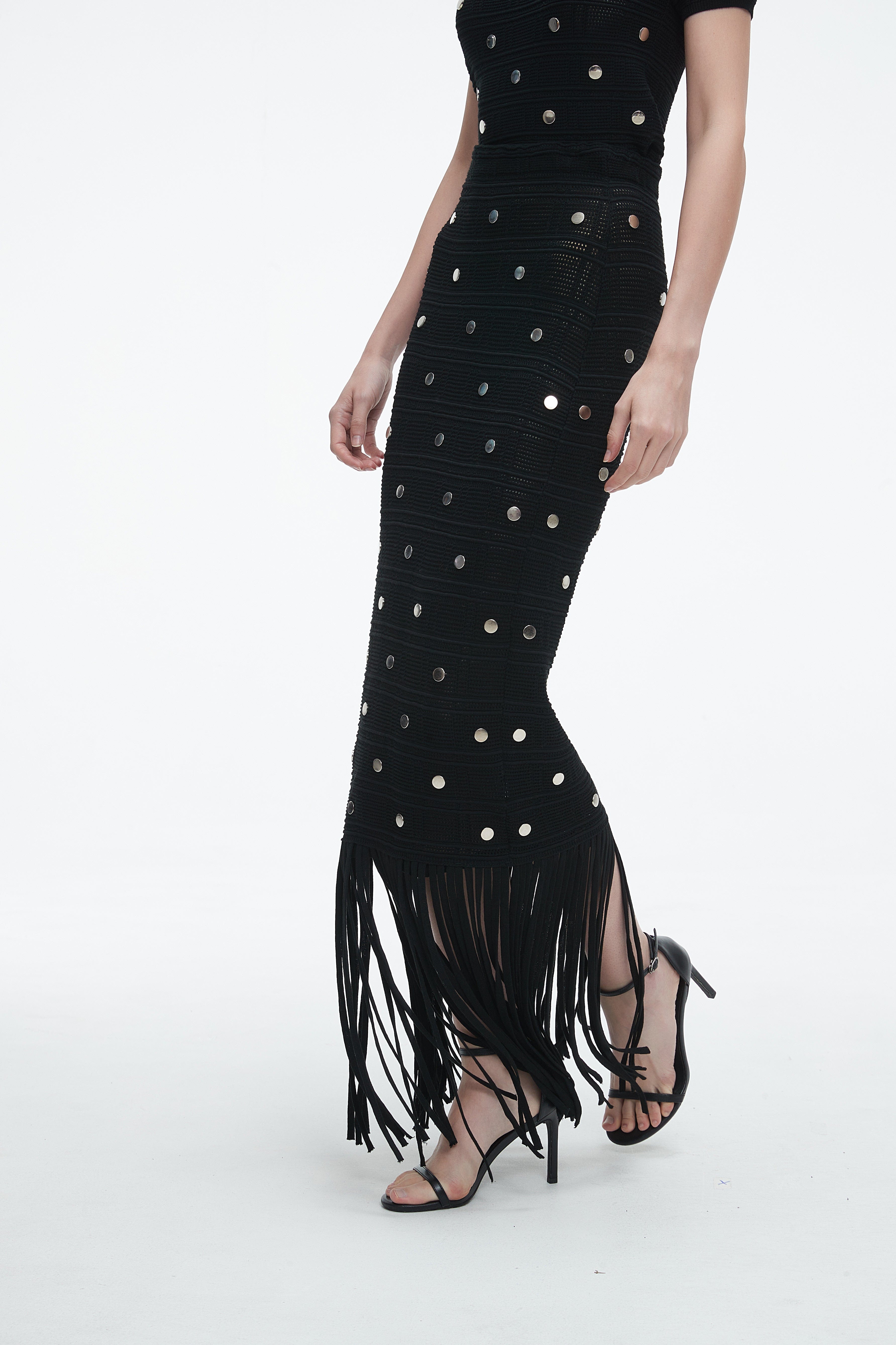 Skirt Embellished With Rhinestones