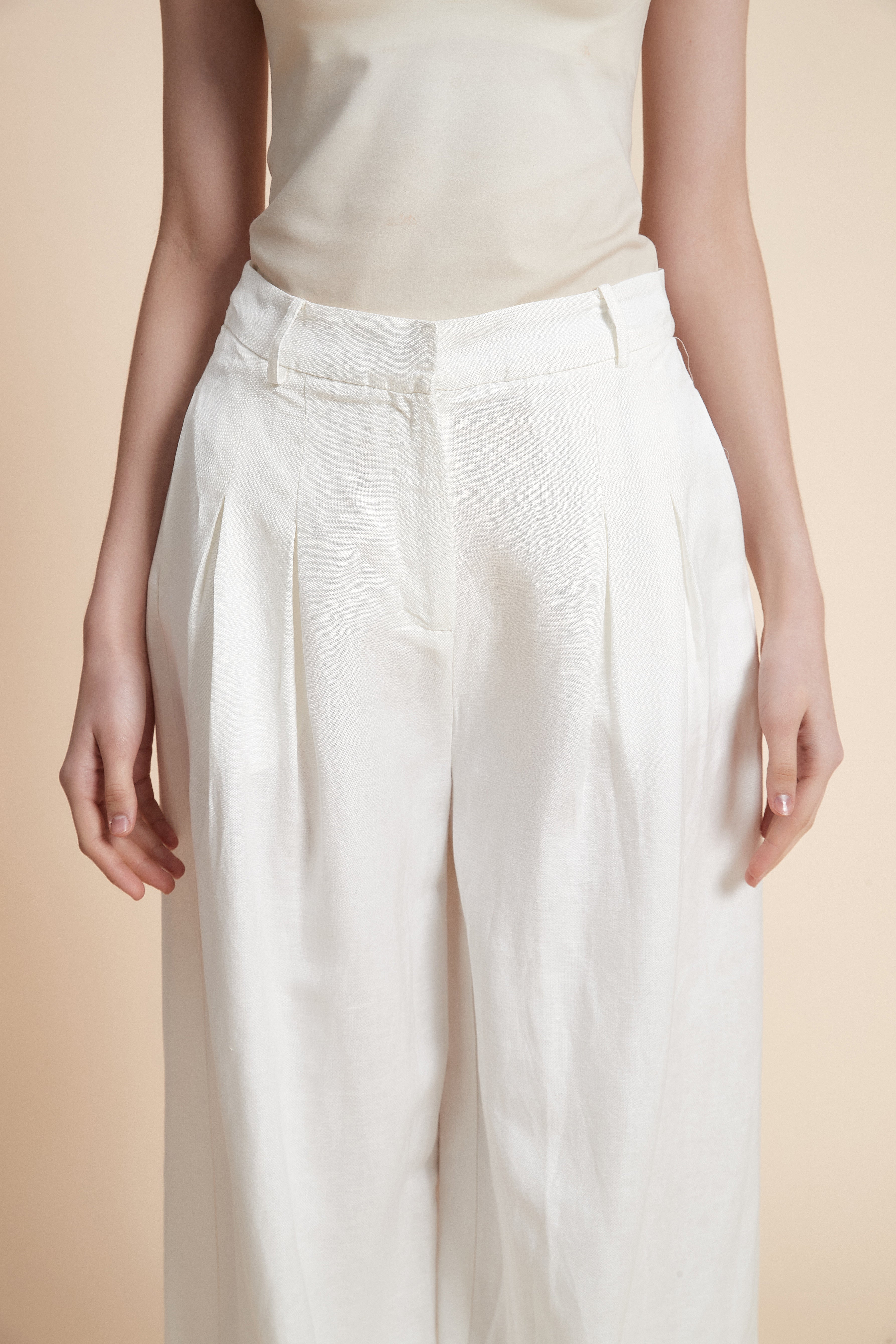 Wide Plain Pants with Pockets