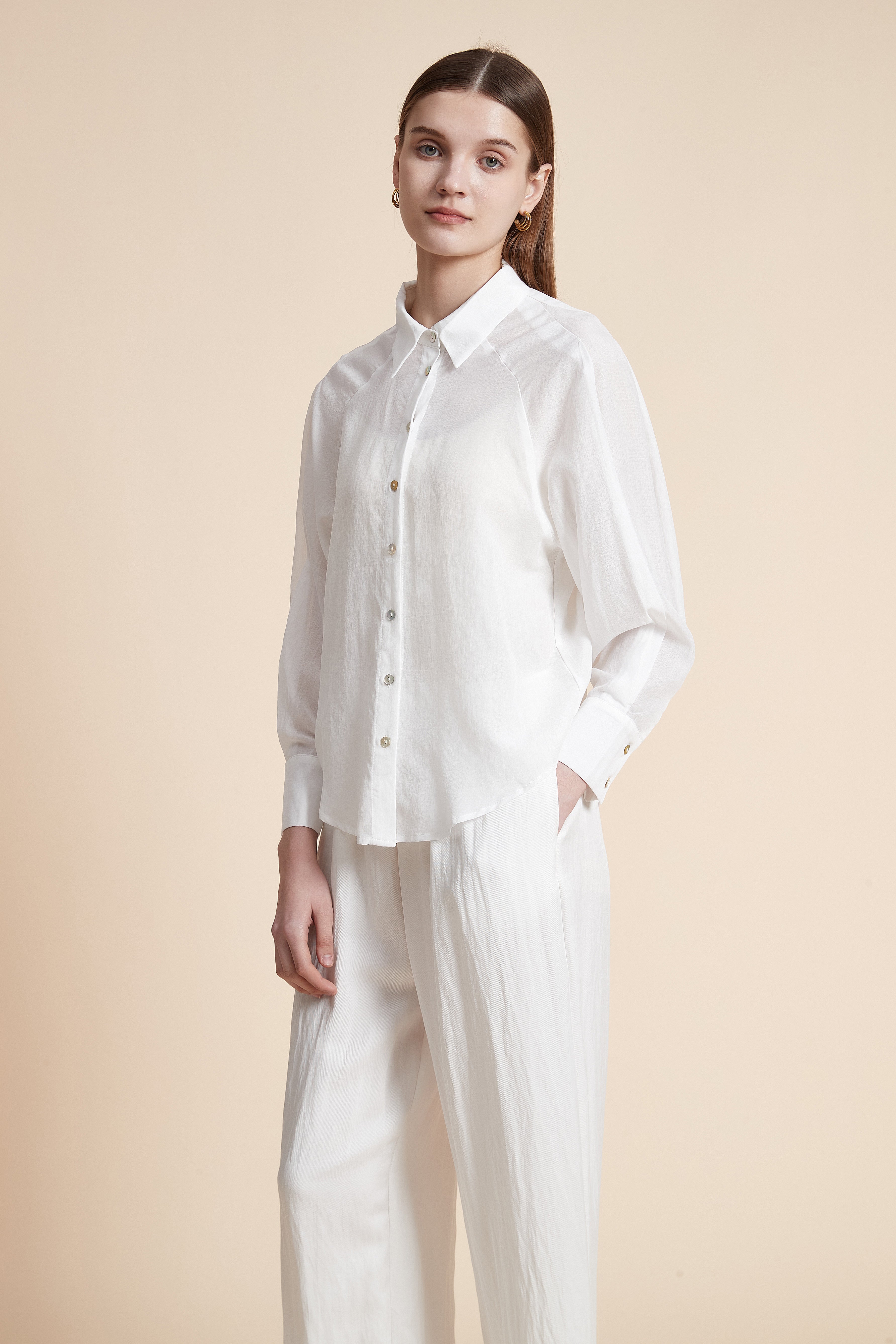 Solid Long Sleeve Shirt