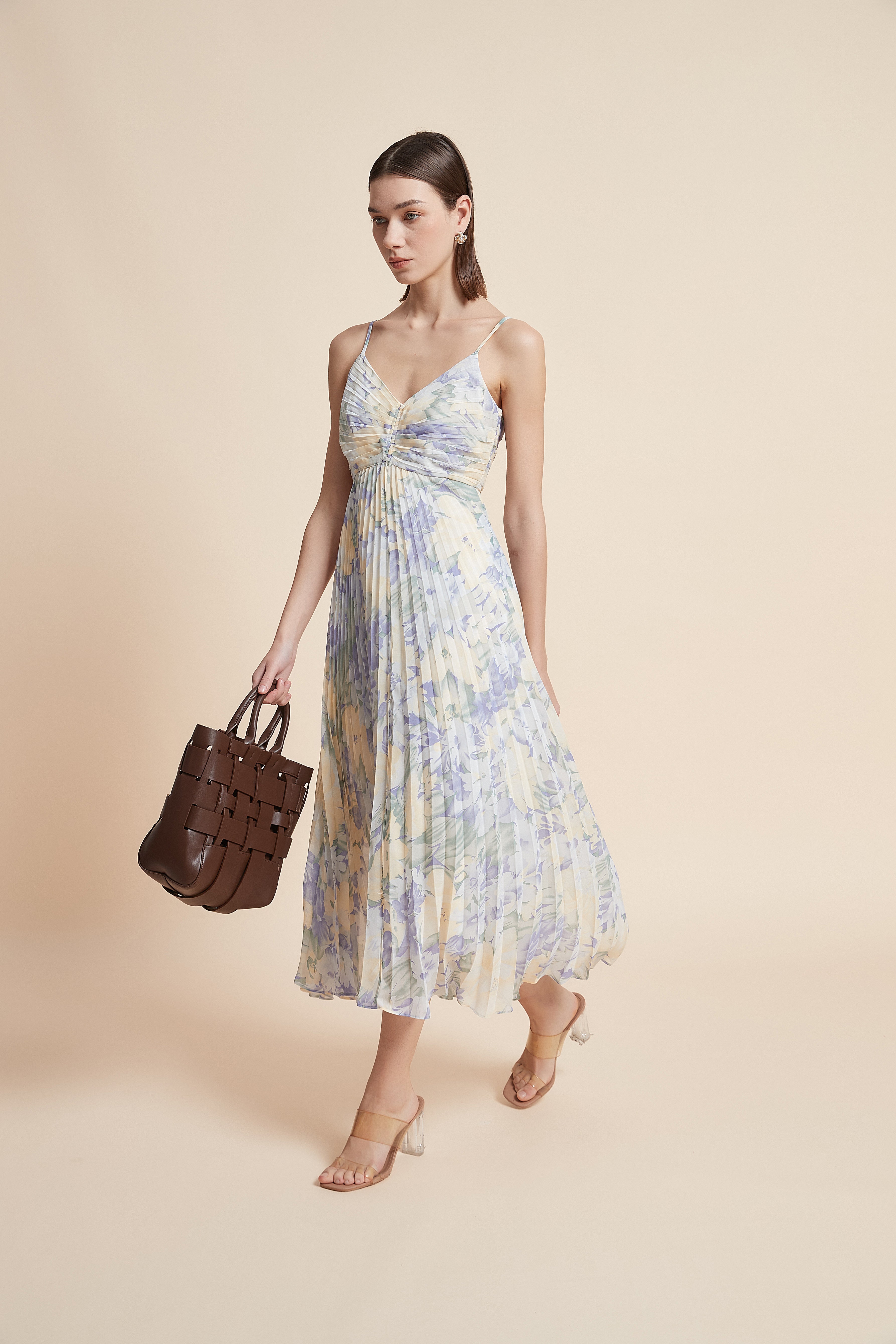 فستان حمالات مورد بليسيه