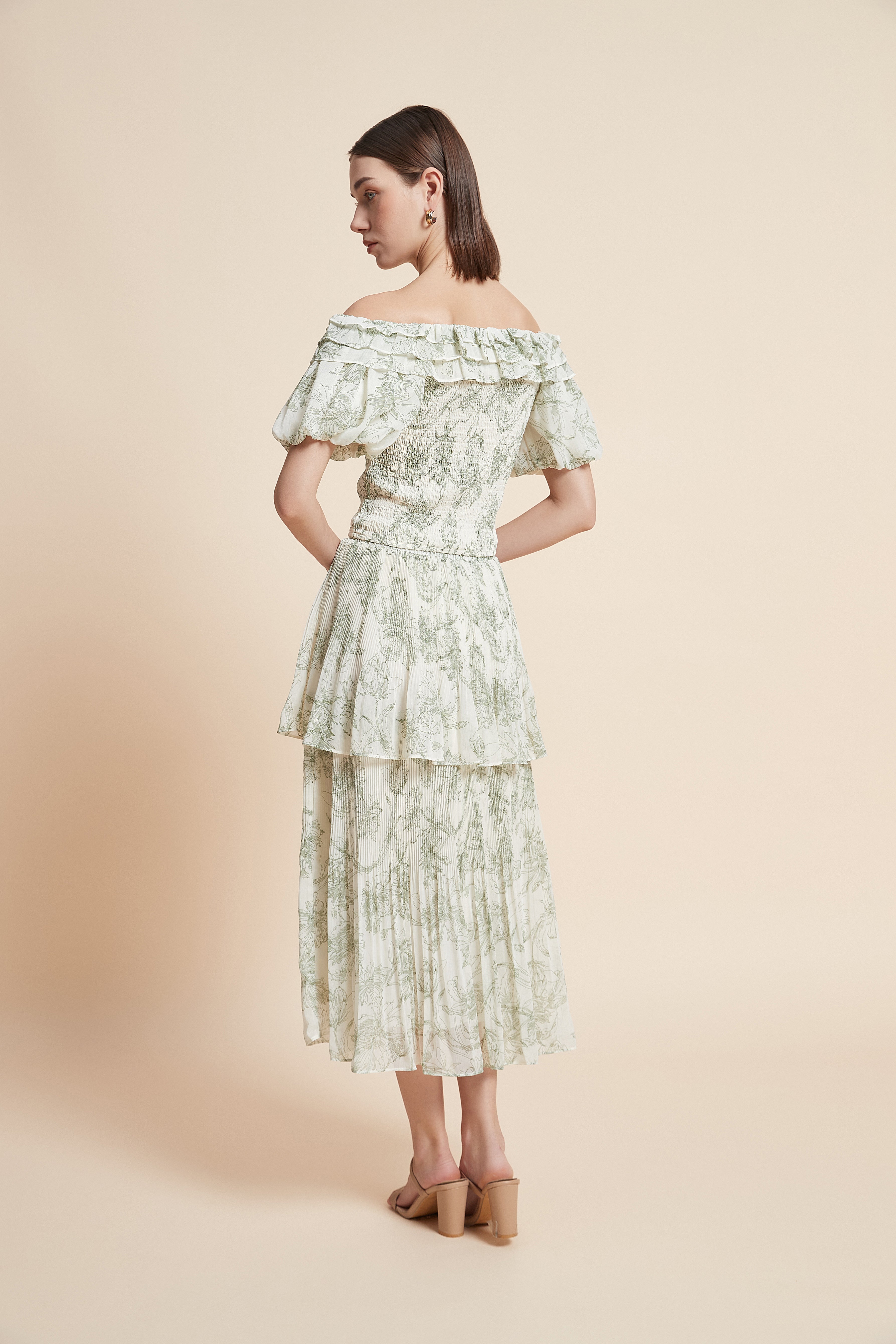 تنورة ميدي منقوشة أدوار