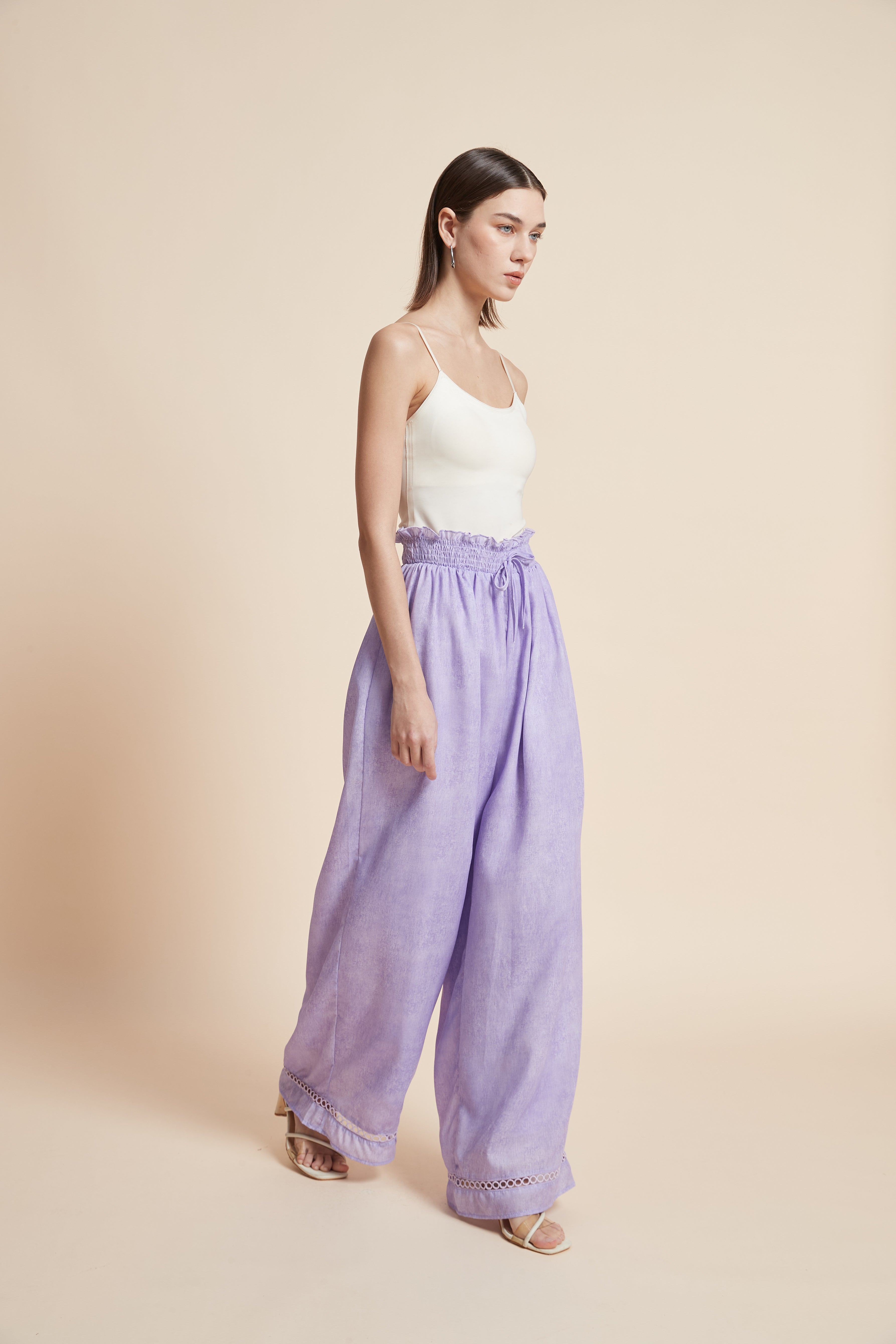 بنطلون واسع سادة