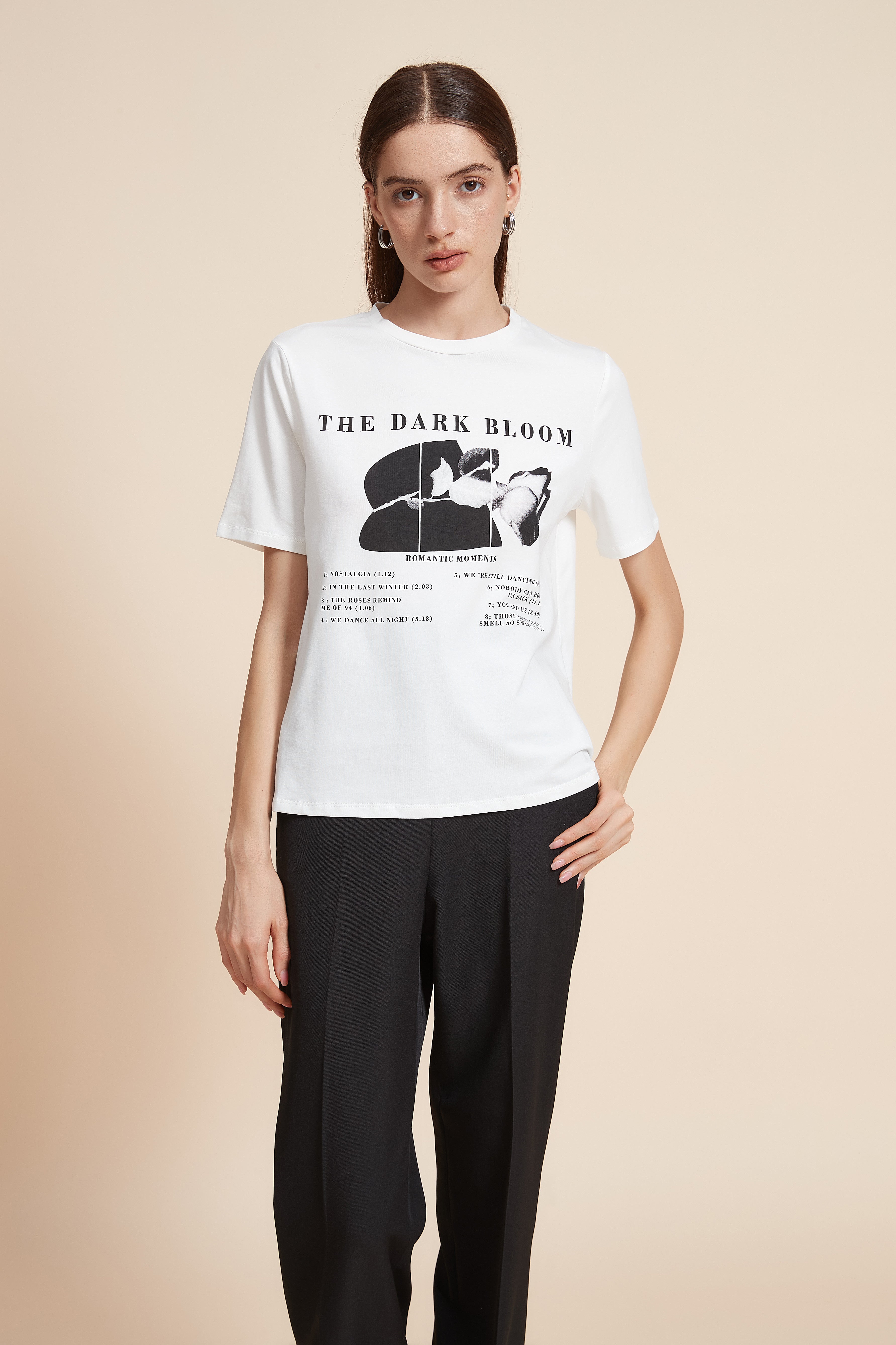 Printed Plain Short Sleeve T-Shirt