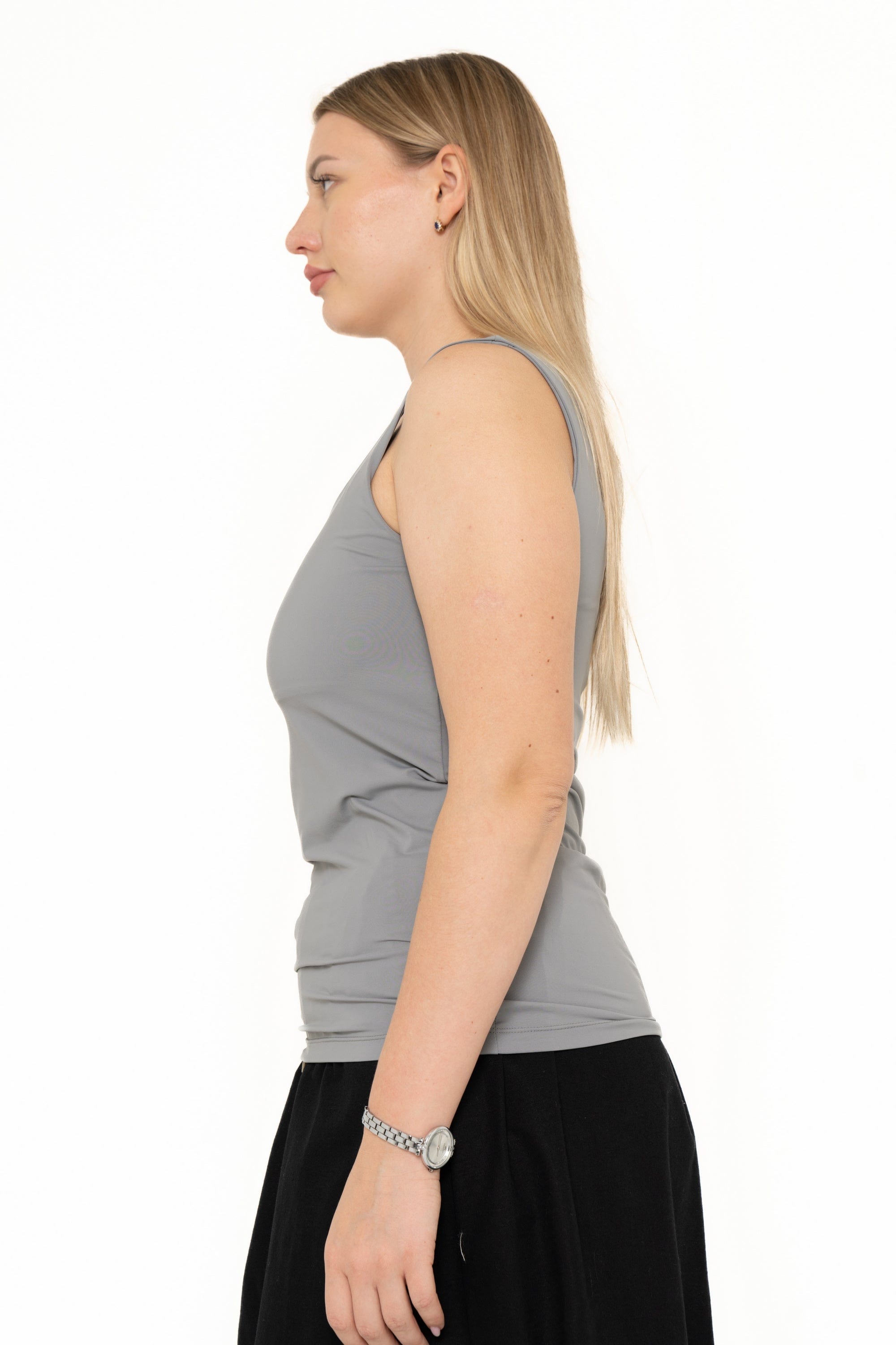 Yola Plain Tank Top with Straps