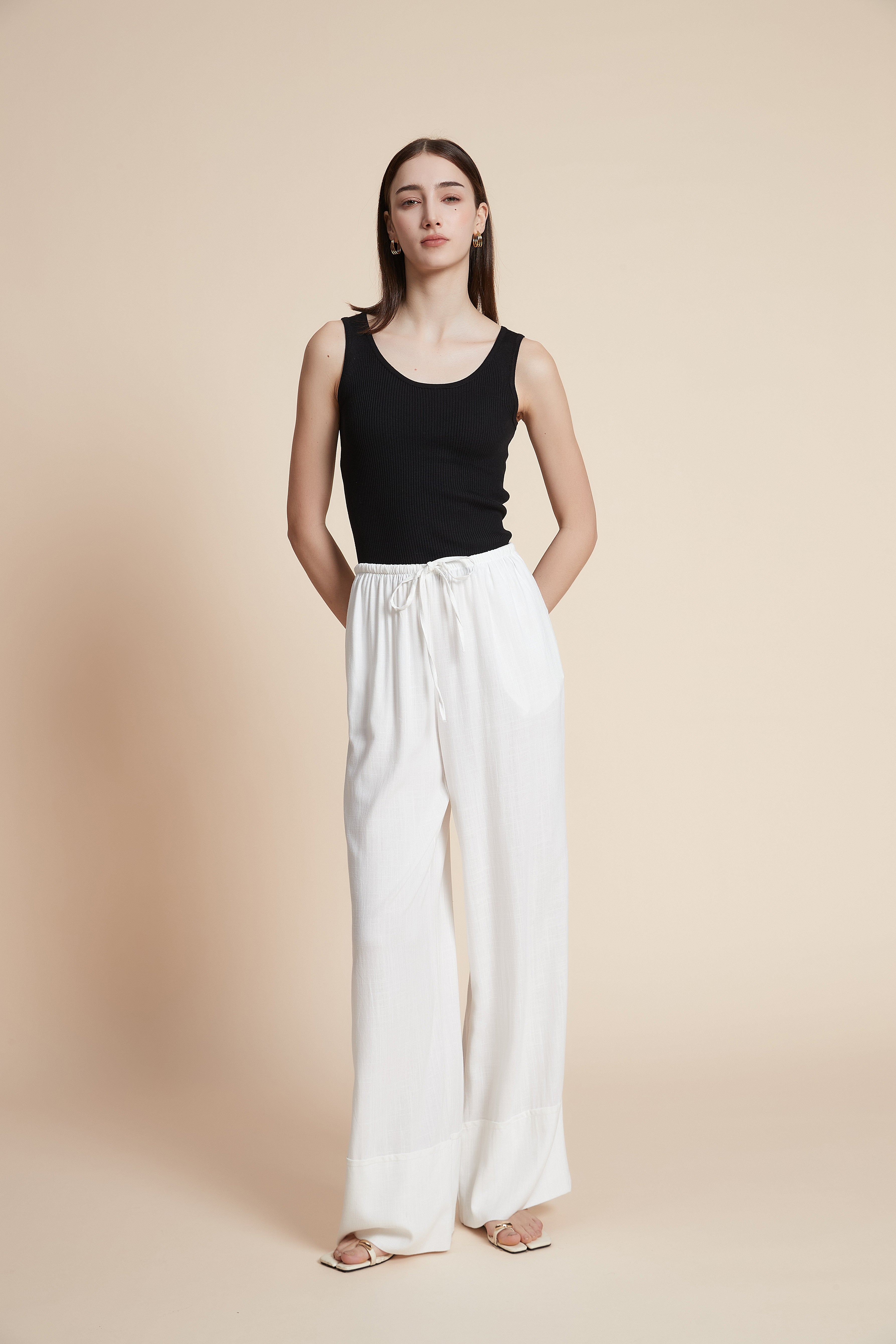 بنطلون واسع سادة