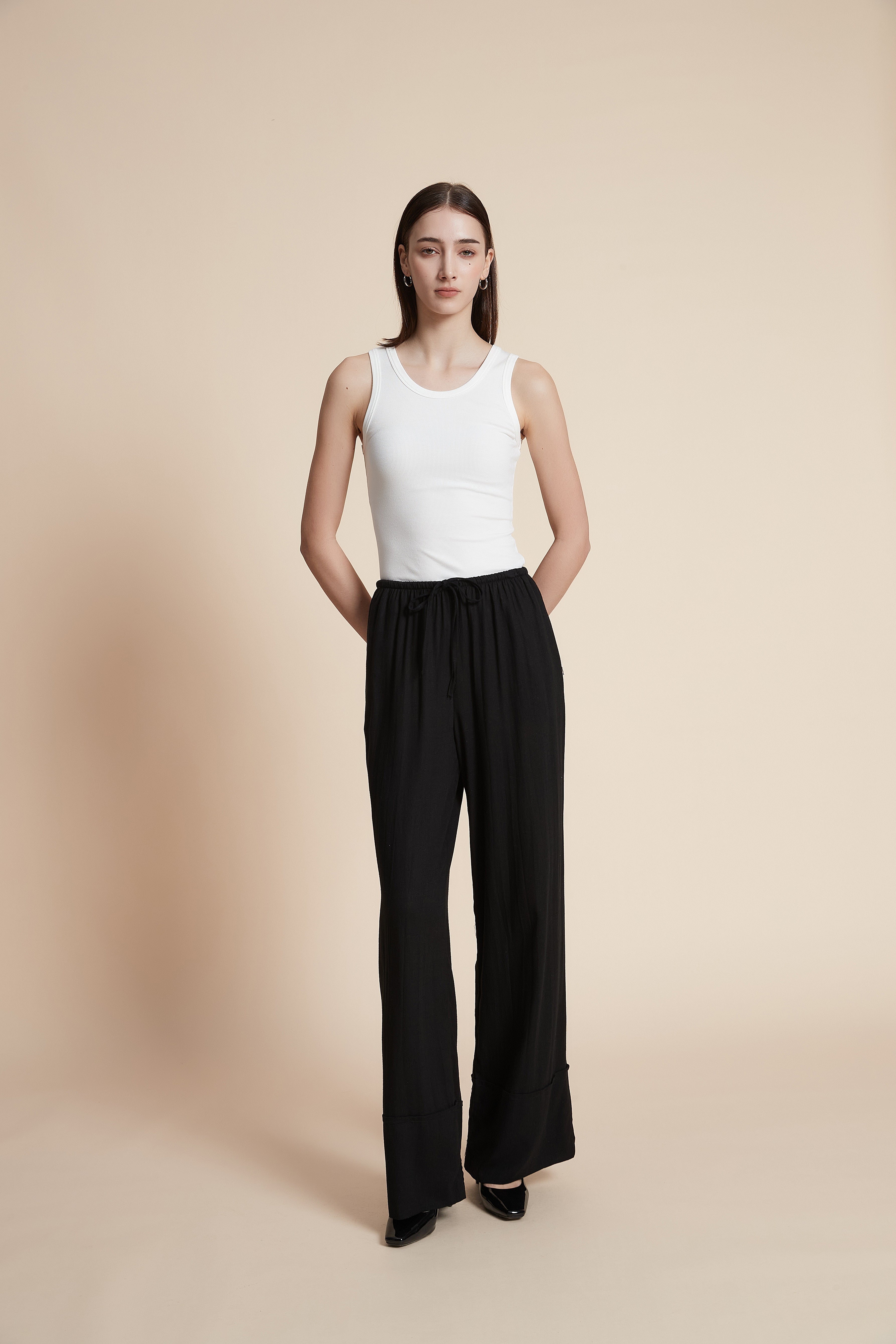 بنطلون واسع سادة