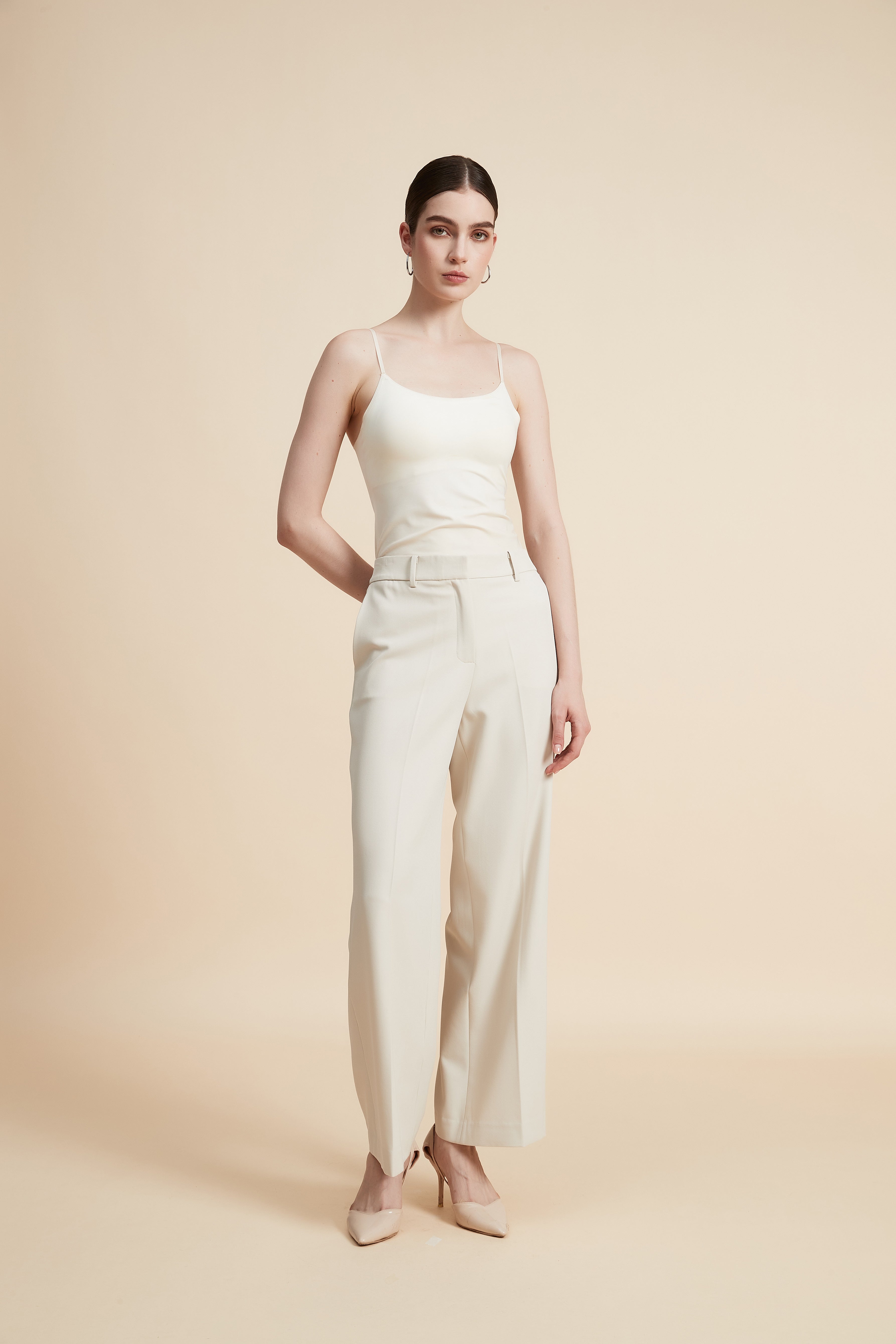 Wide Leg Classic Trousers