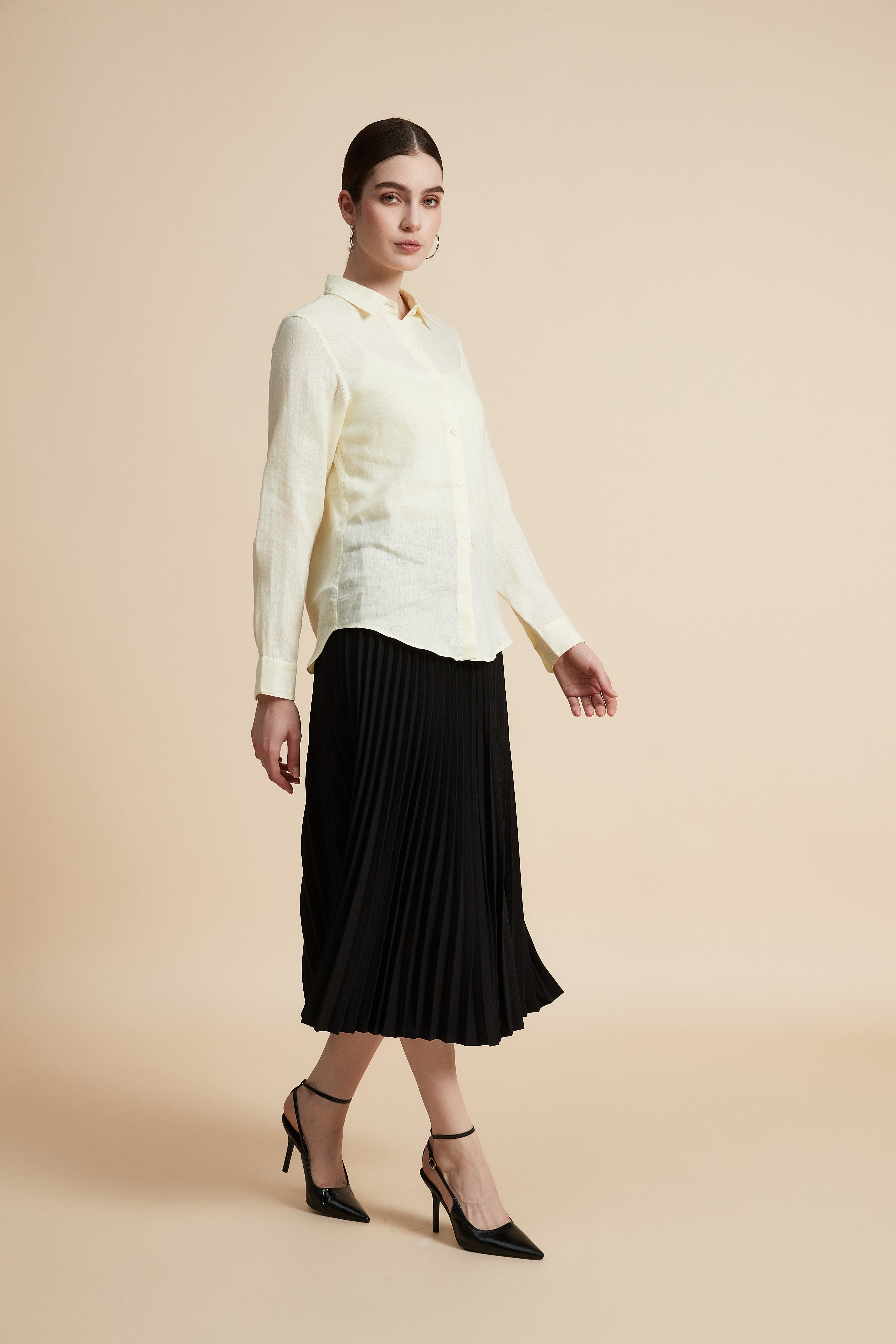 Pleated Midi Top
