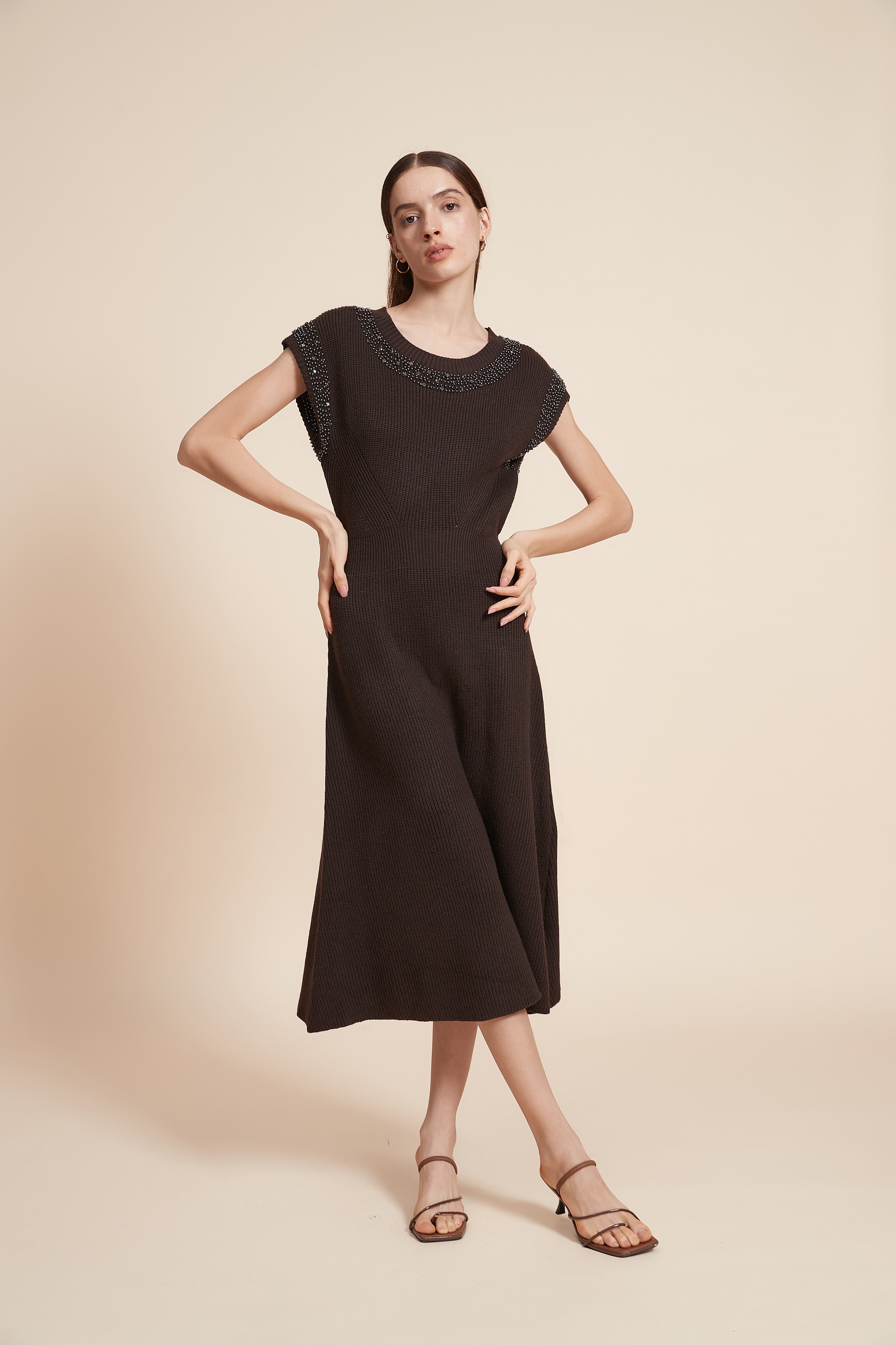 Plain Short Sleeve Maxi Dress
