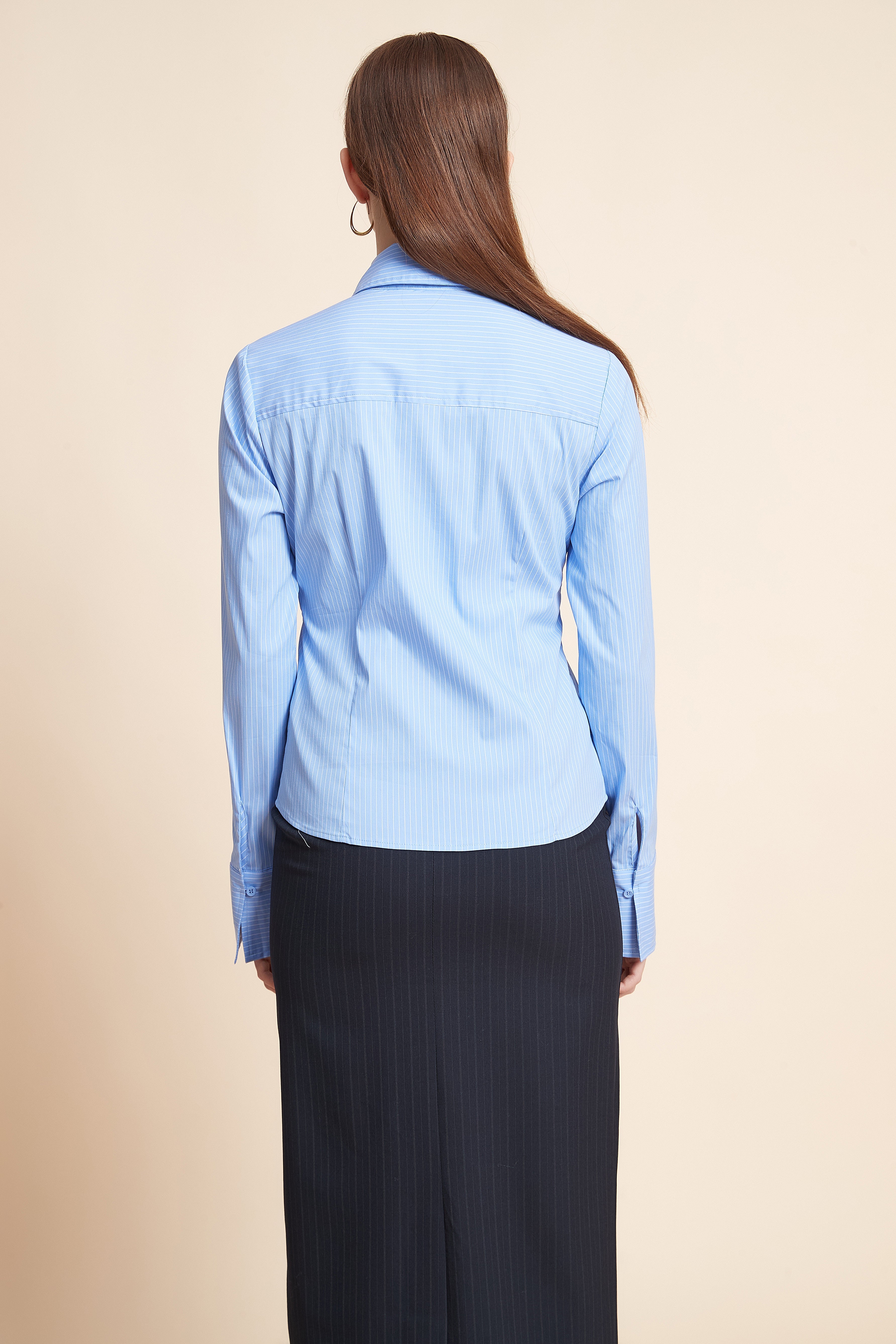 Long-Sleeved Striped Shirt