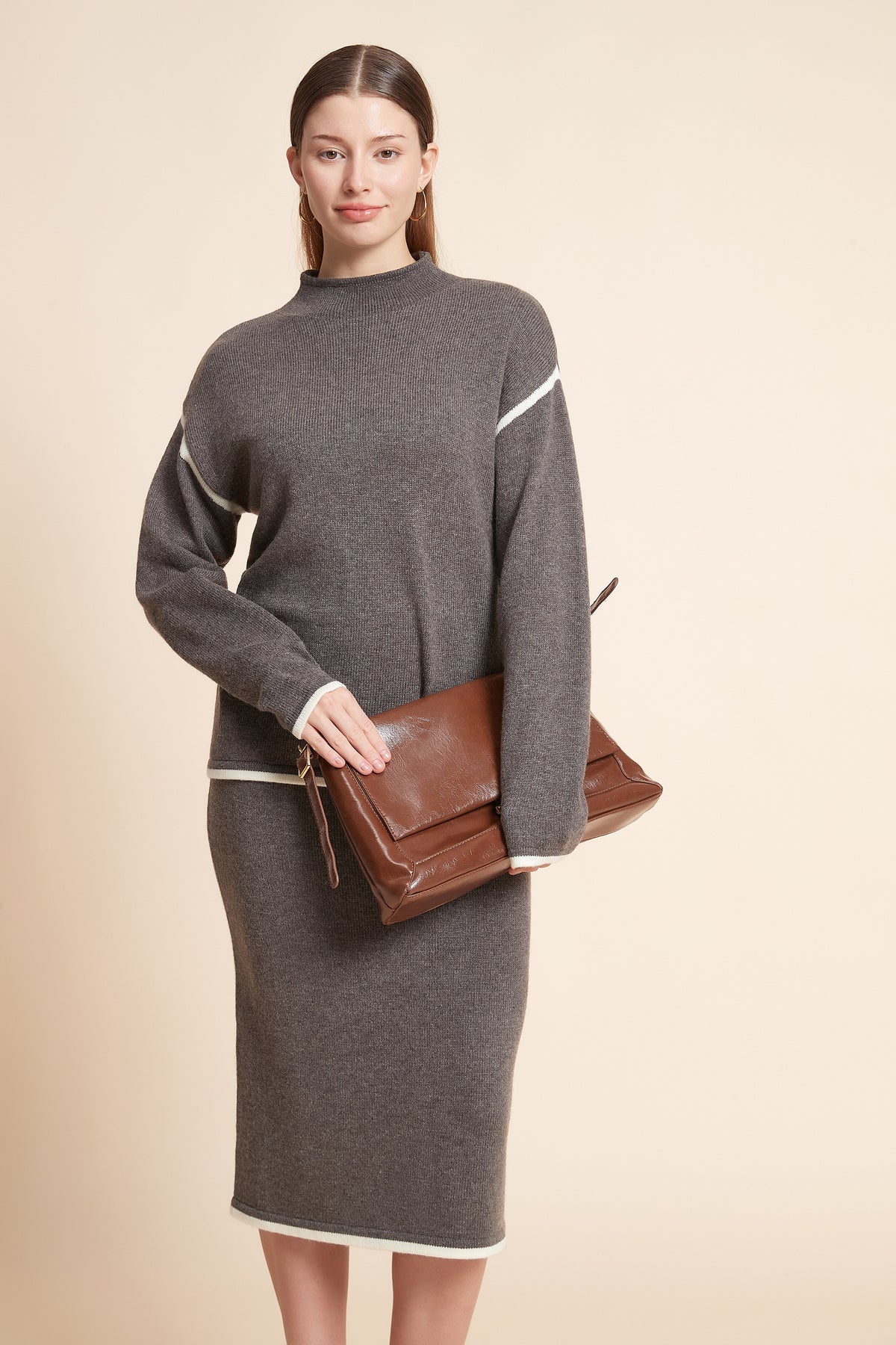 High Neck Long Sleeve Top