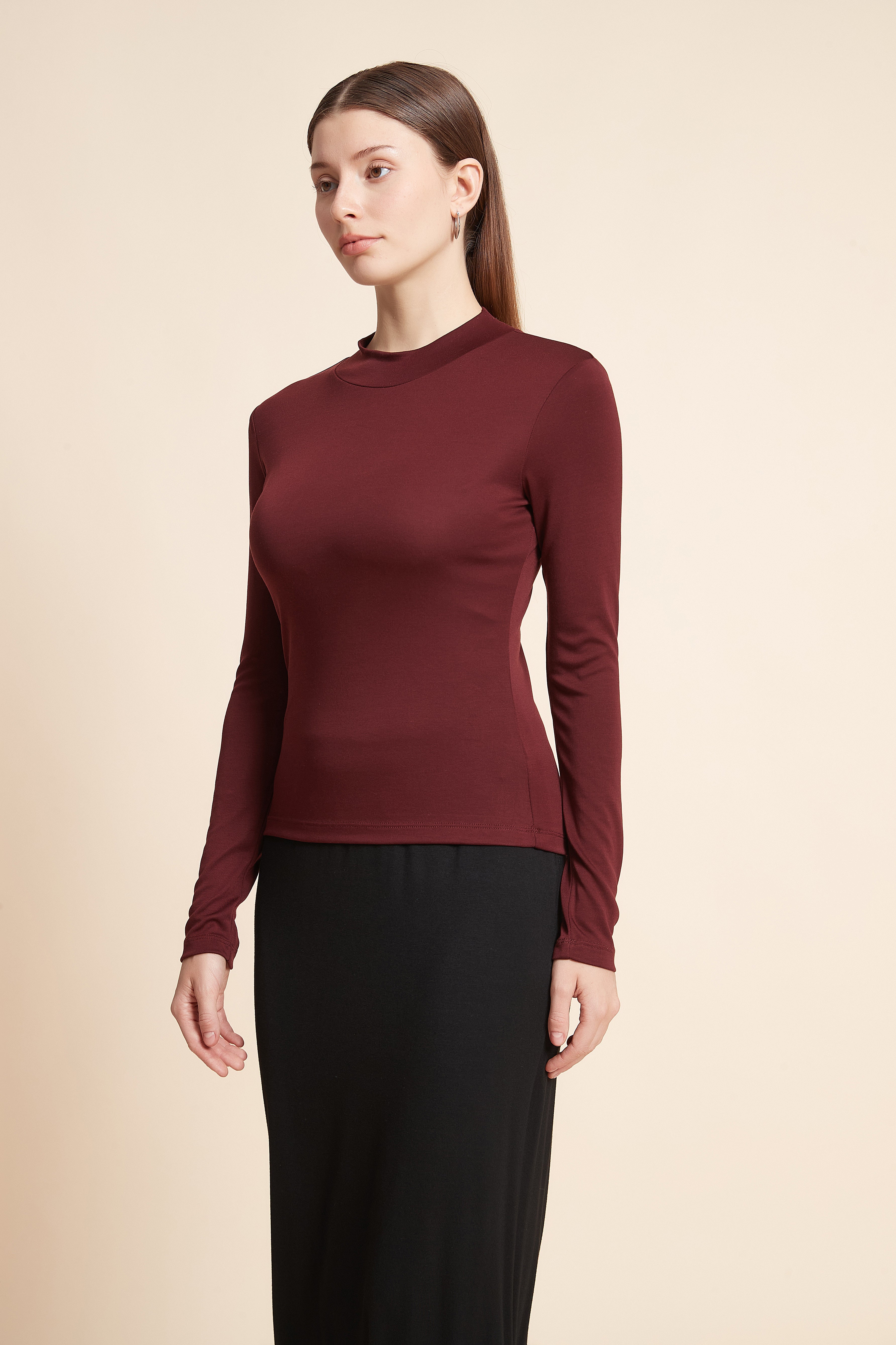 Plain Long Sleeve Top