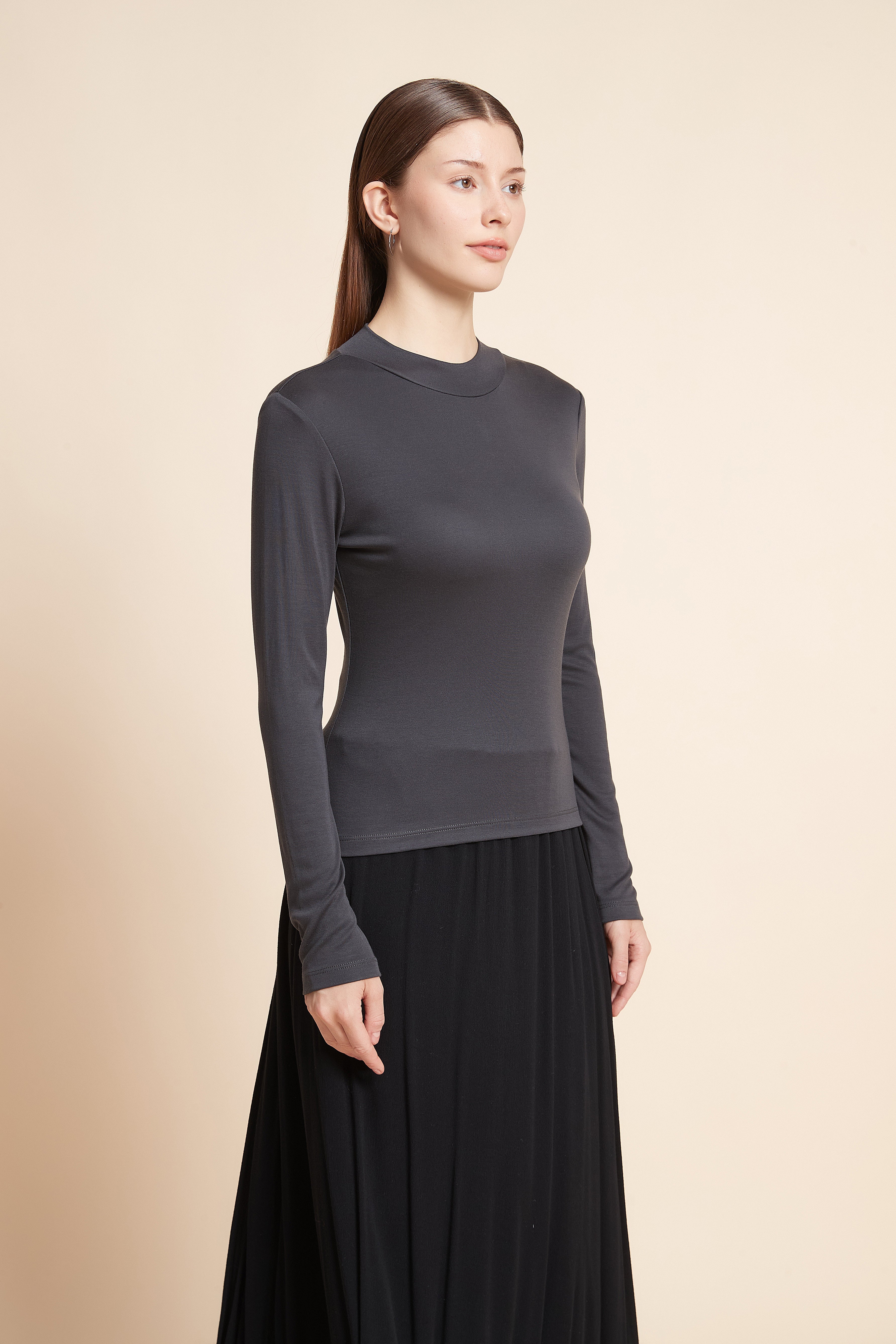 Plain Long Sleeve Top