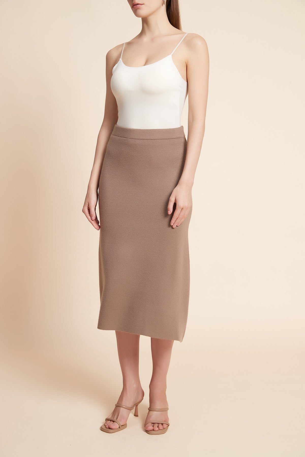 Plain Midi Skirt