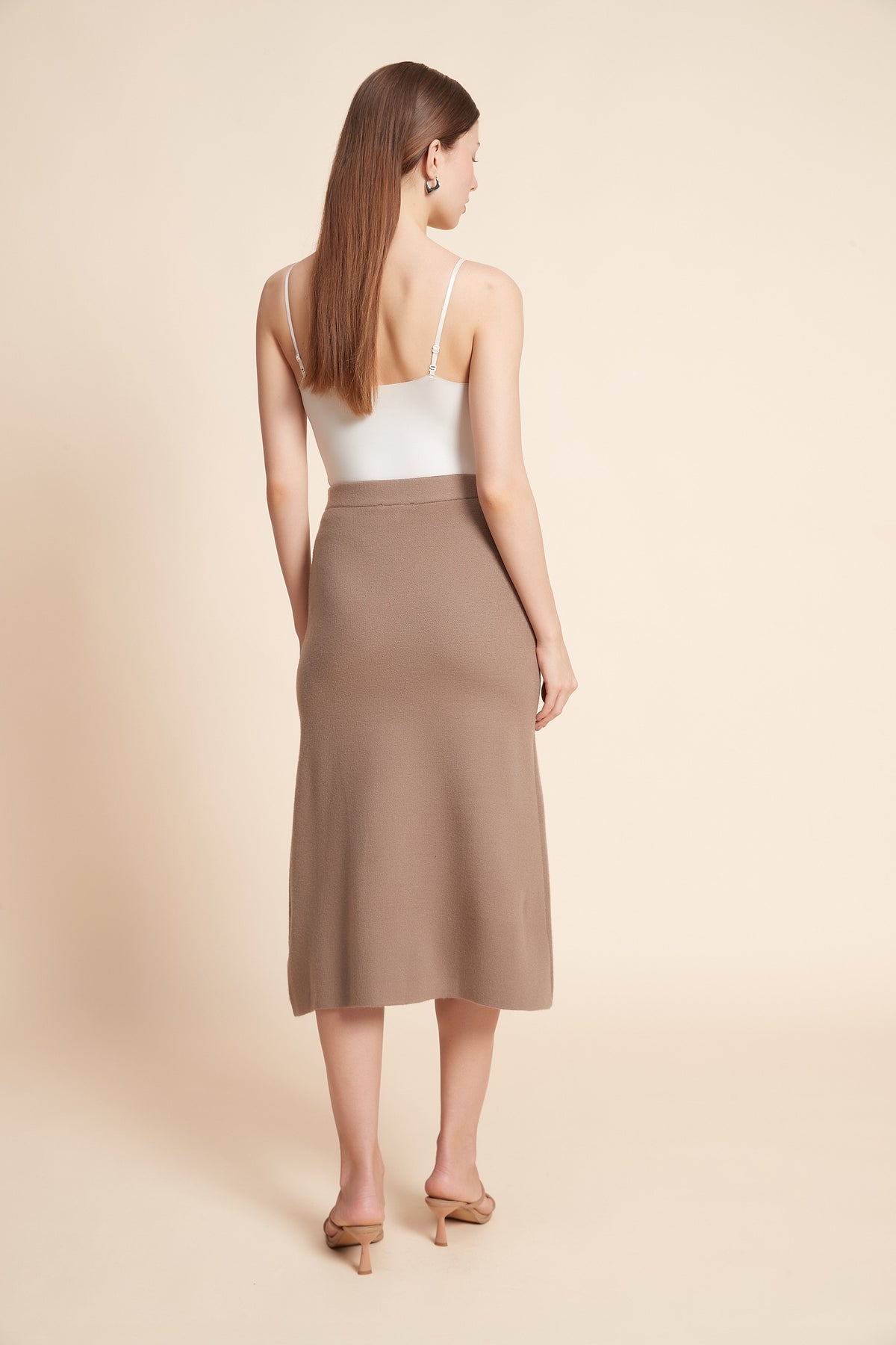 Plain Midi Skirt