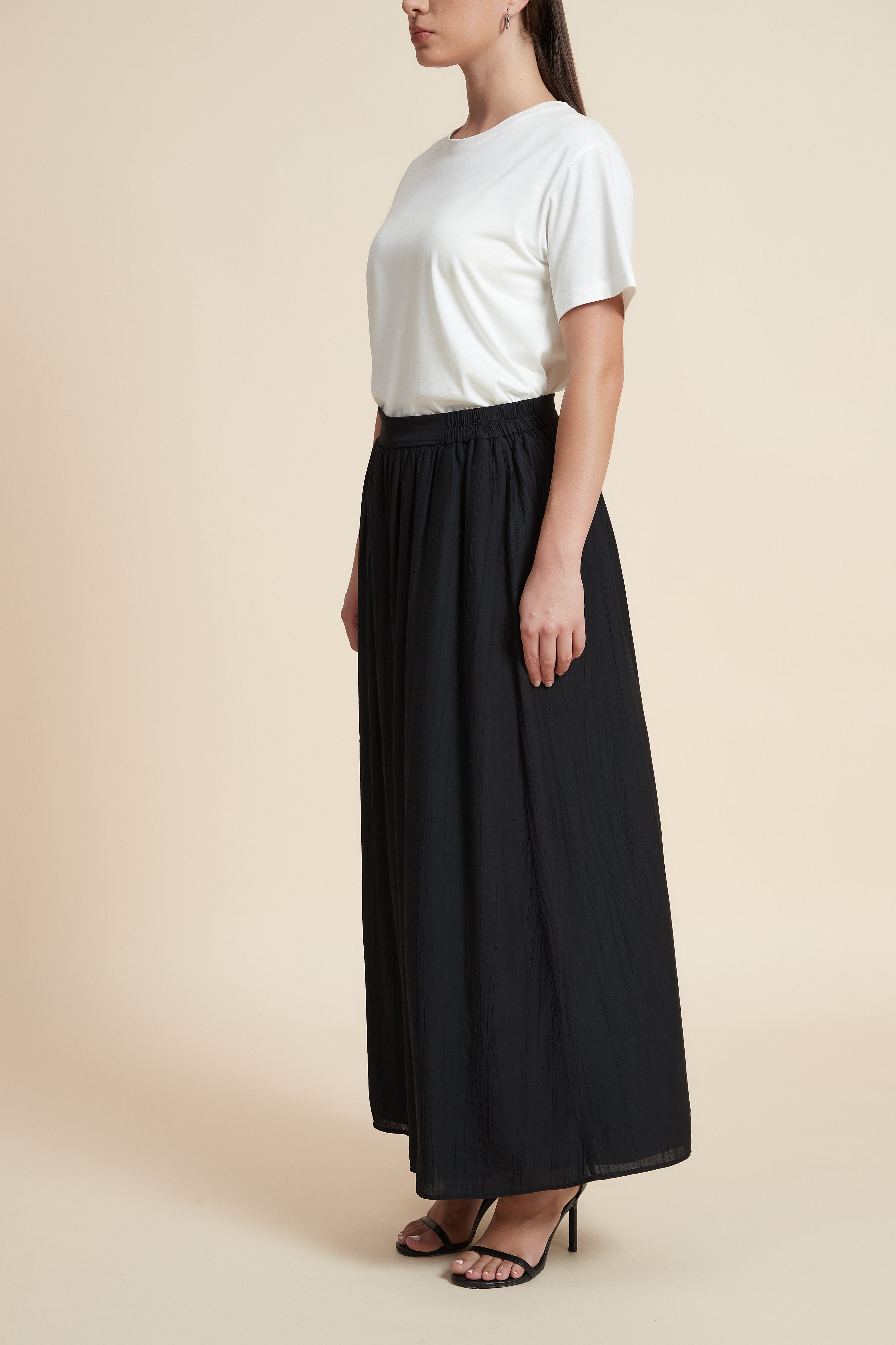 بنطلون طويل وايد ليج سادة