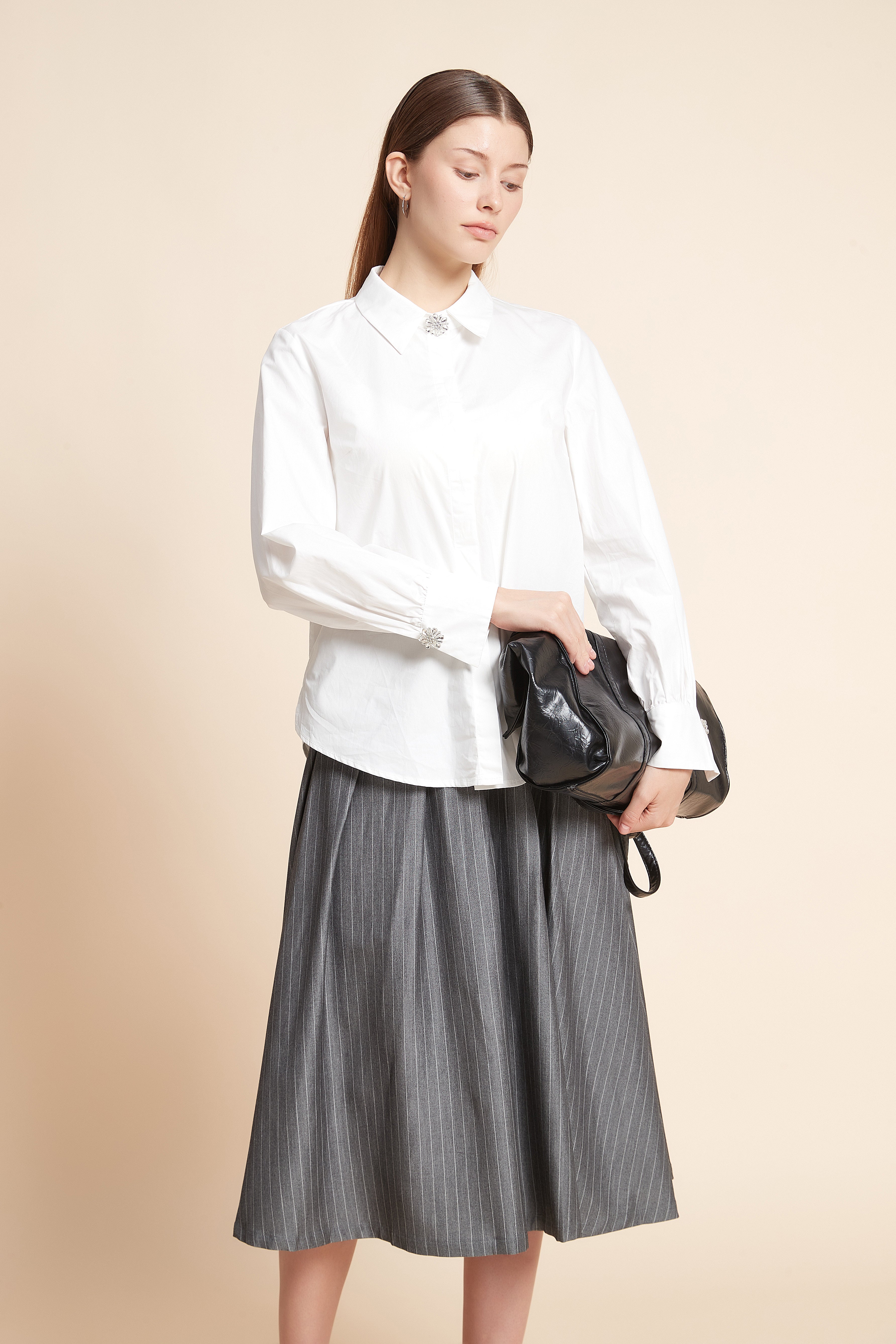 Hip-Length Long Sleeve Shirt