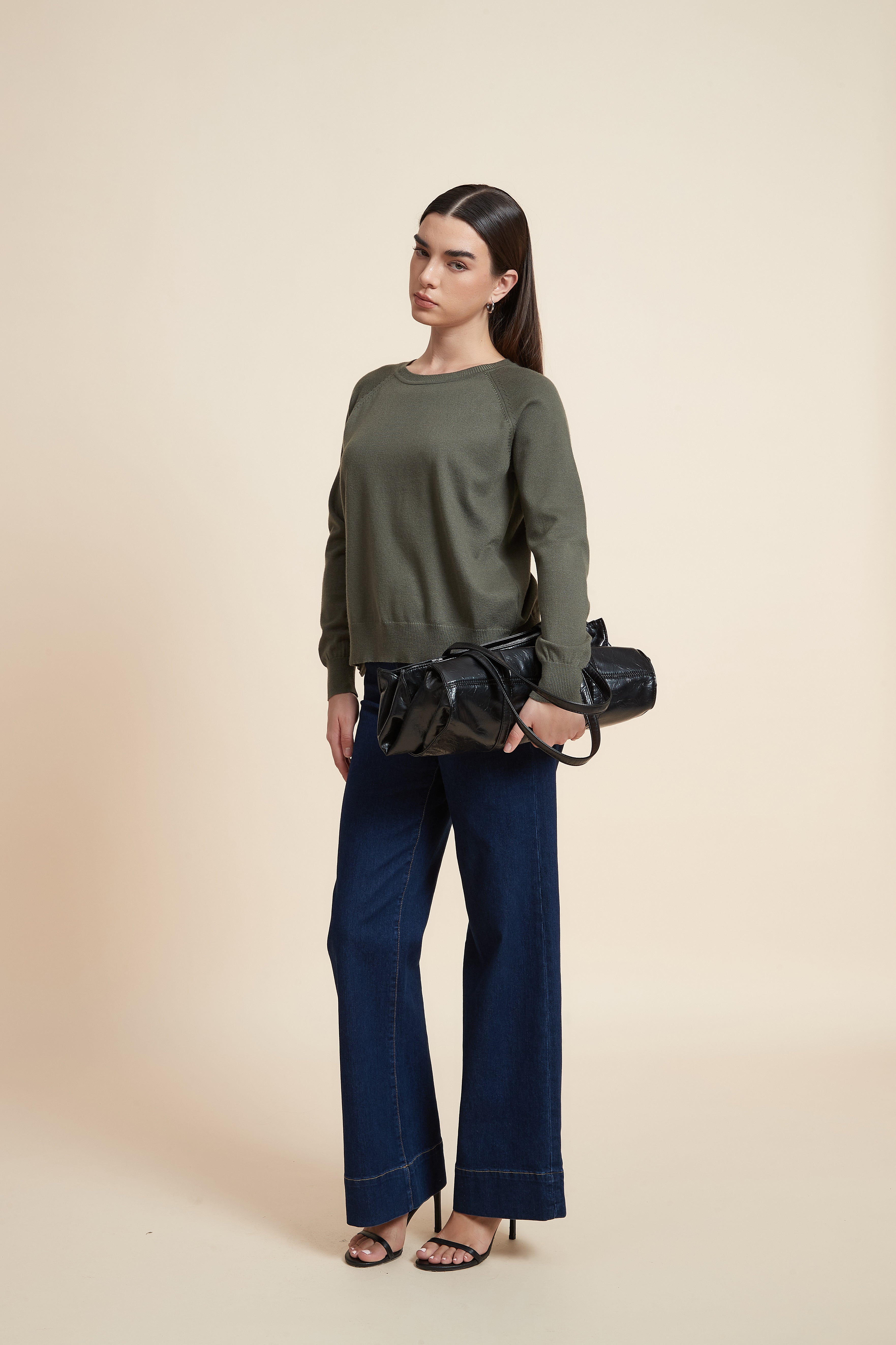 Solid Color Long Sleeve Sweater