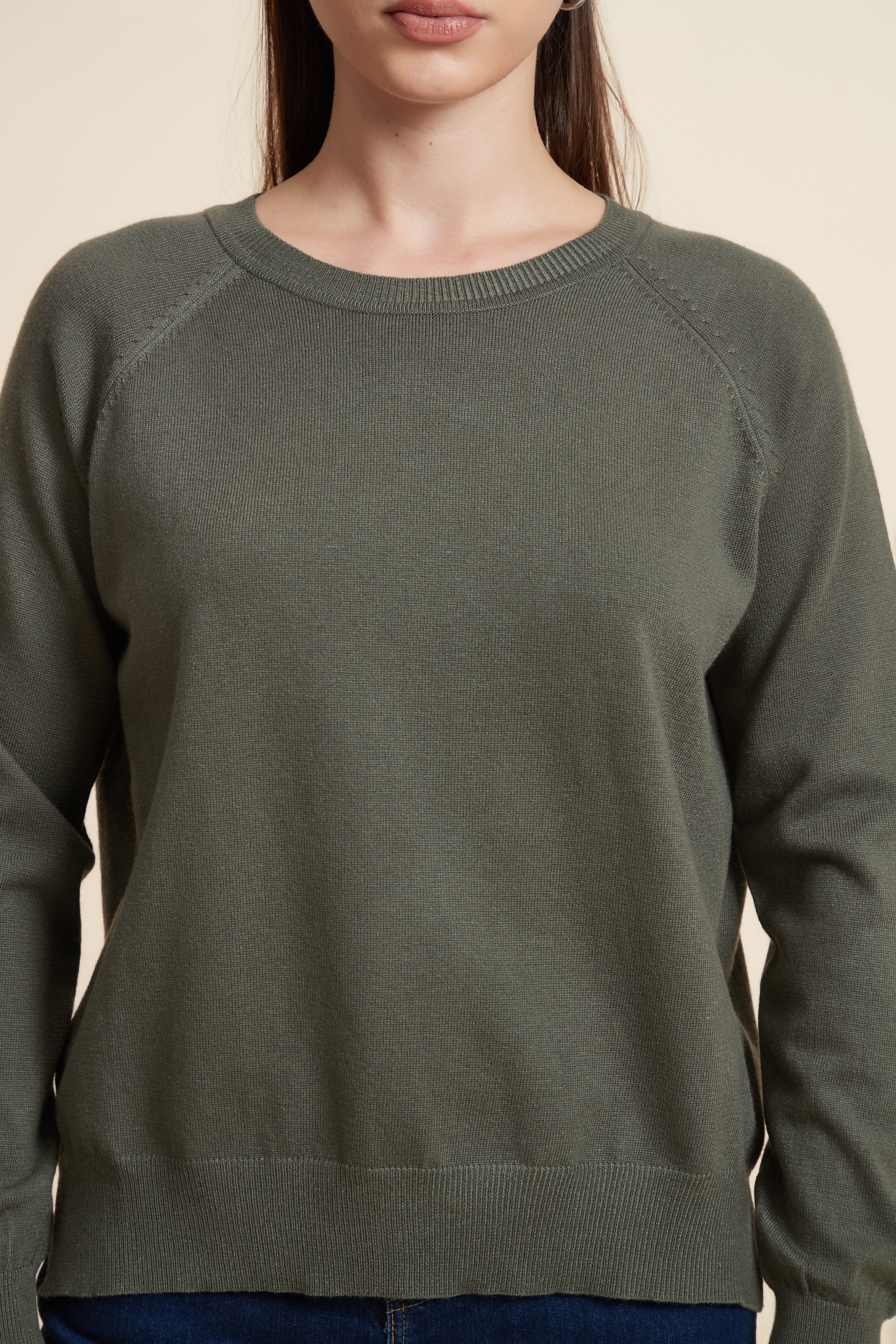 Solid Color Long Sleeve Sweater