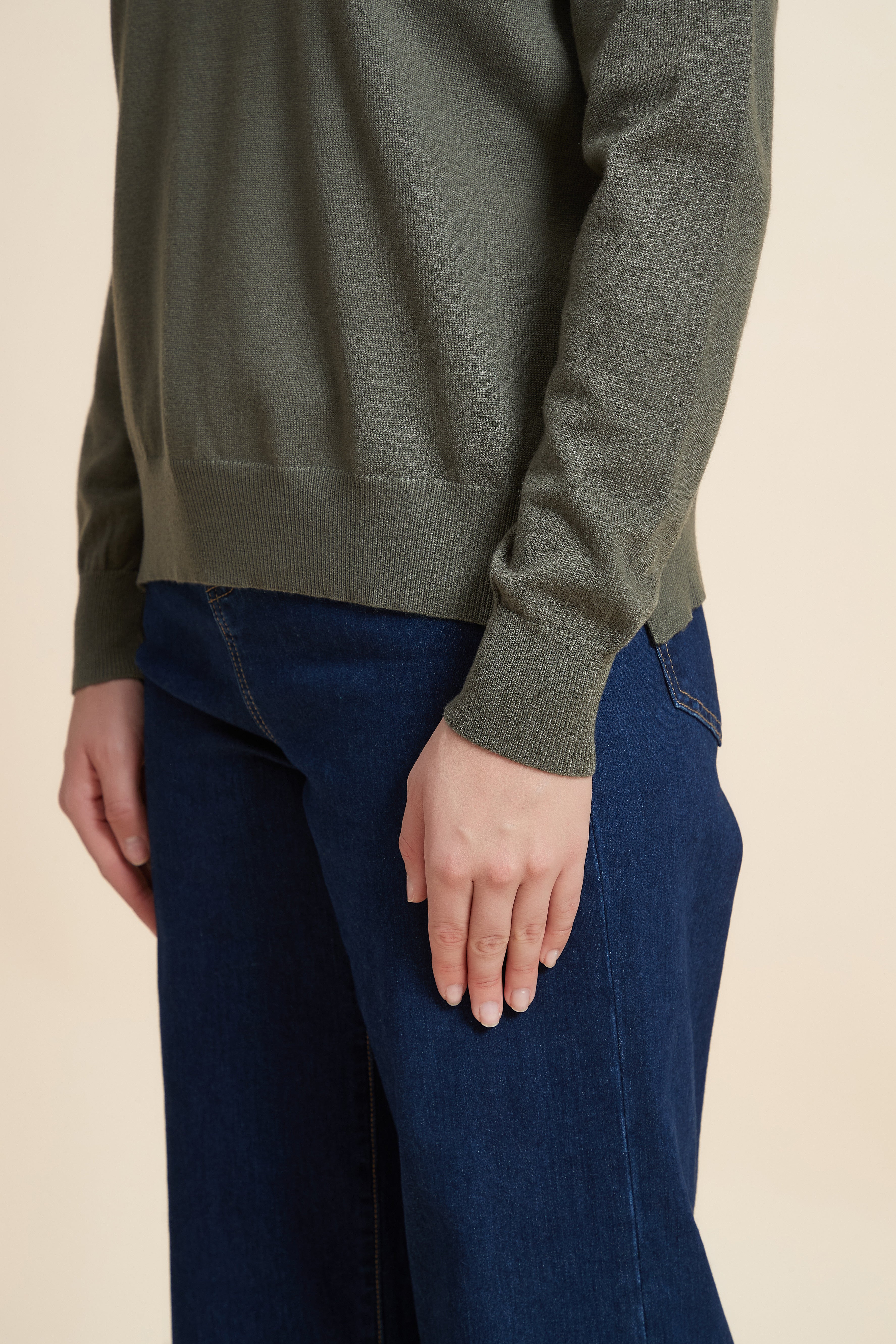 Solid Color Long Sleeve Sweater