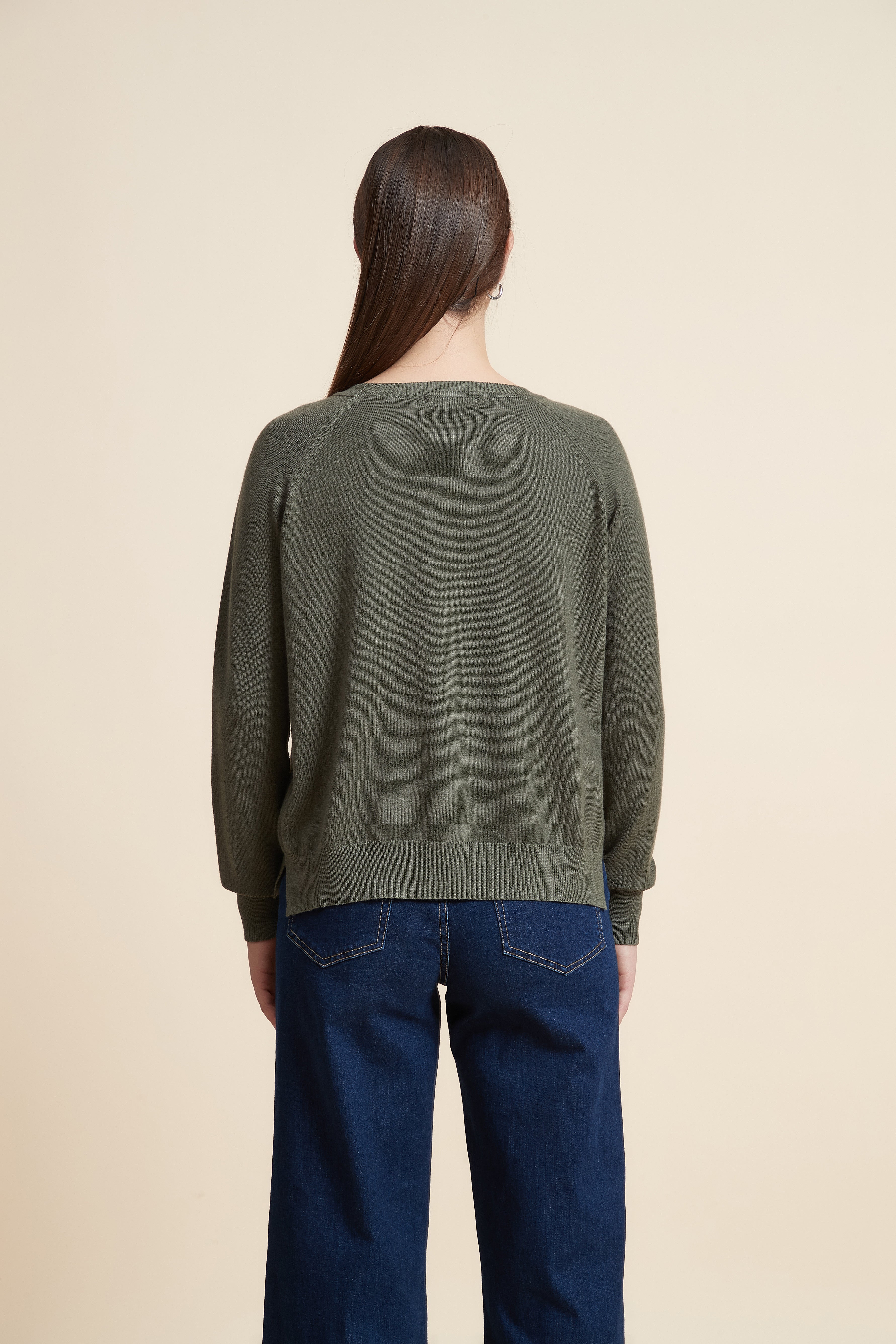 Solid Color Long Sleeve Sweater