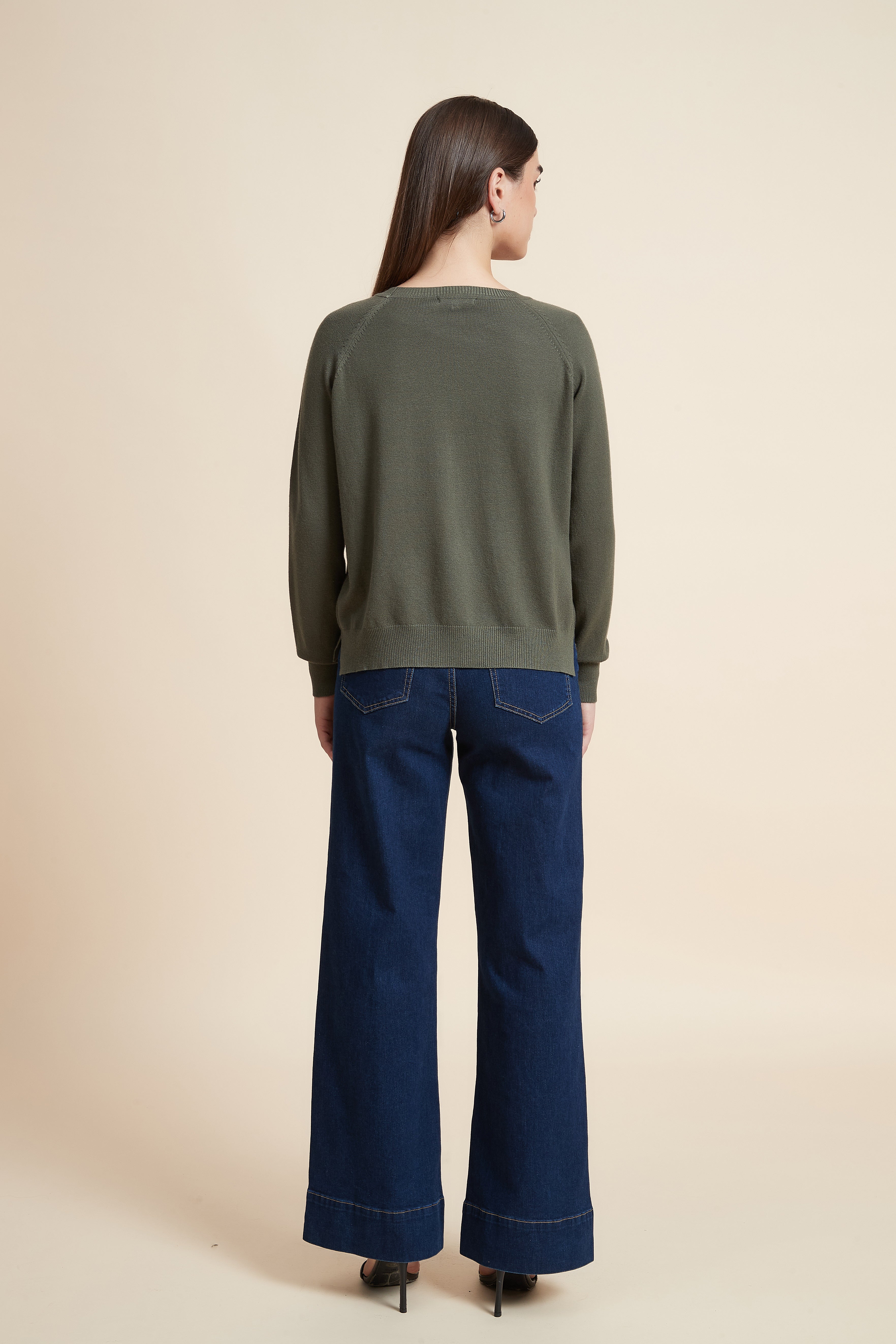 Solid Color Long Sleeve Sweater