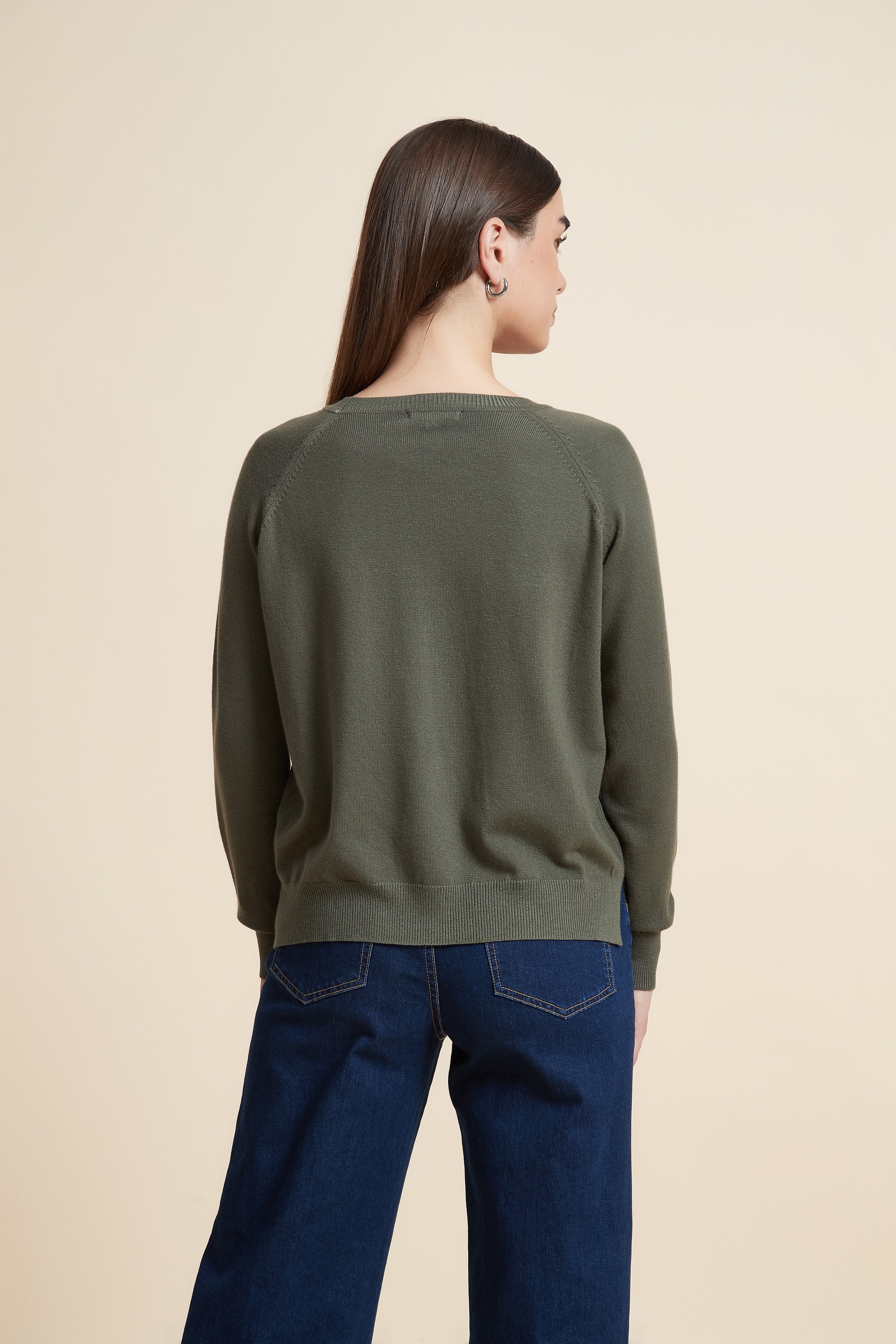 Solid Color Long Sleeve Sweater